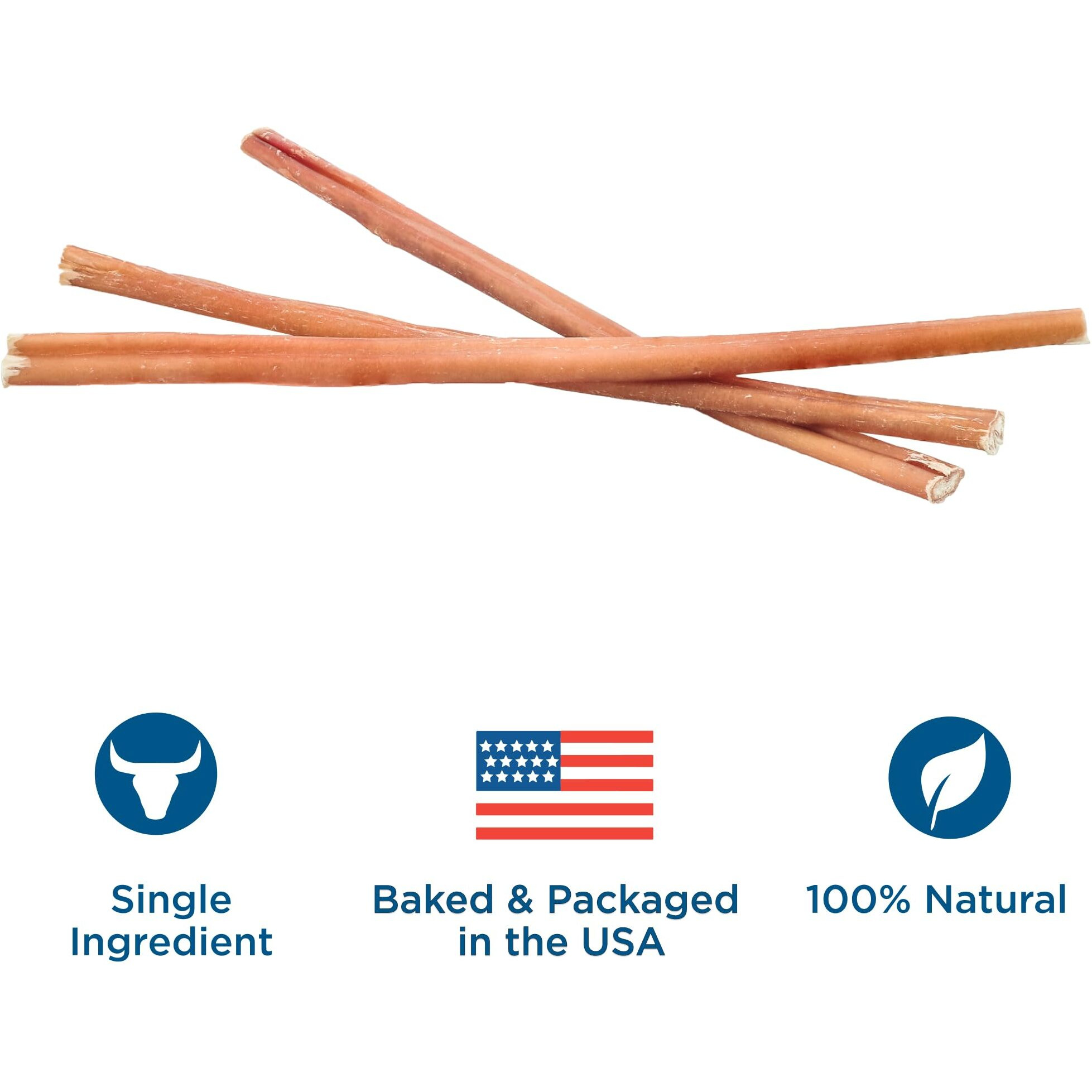 Best Bully Sticks For Dogs 12 Inch Bully Sticks, 8Oz - 100% Natural Grass-Fed Beef Dog Bully Sticks For Medium/Large Dogs - Bully Stick Dog Chews