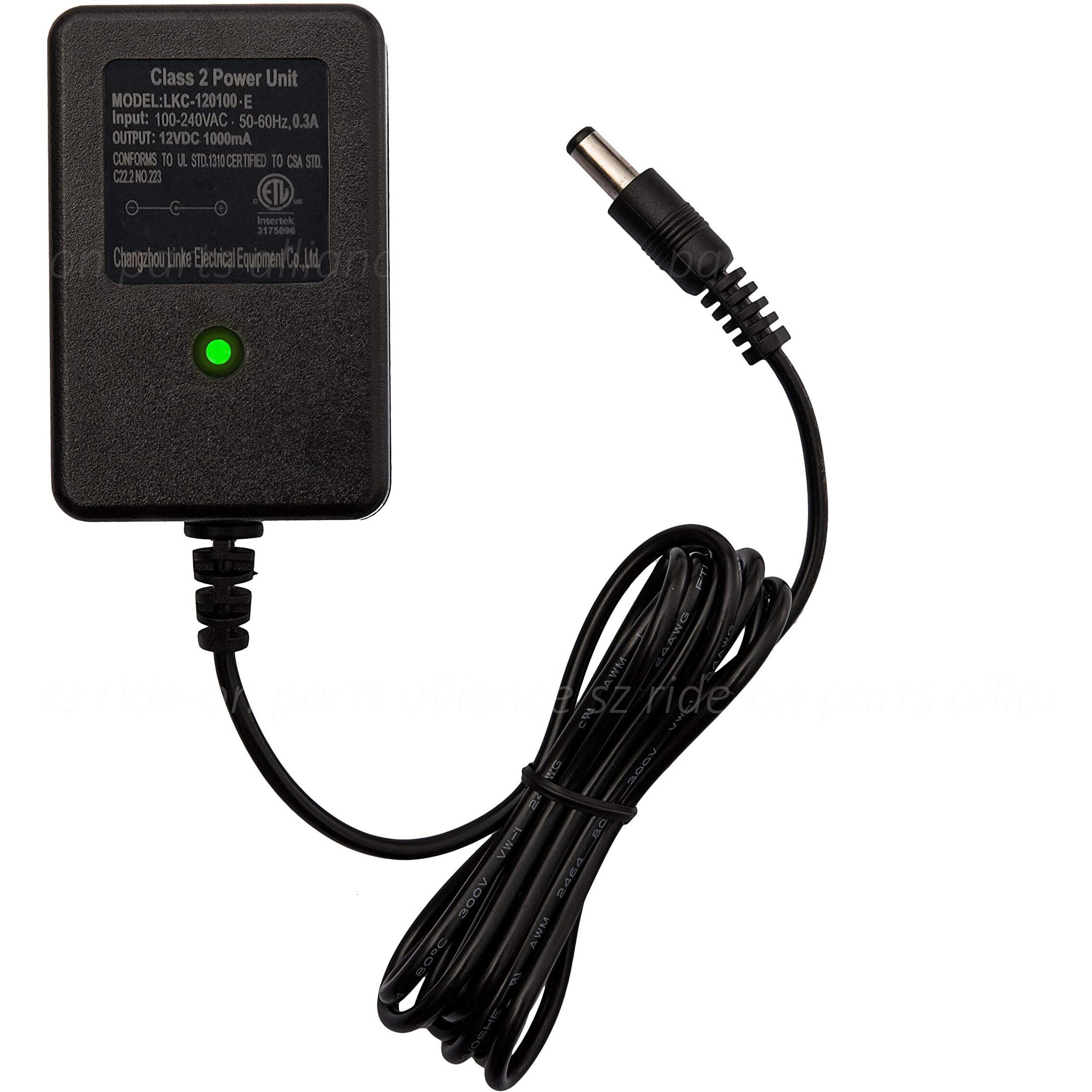 12 Volt Battery Charger, 12V Charger For Kids Electric Ride-Ons Battery Power Unit Compatible With Ride On Toys