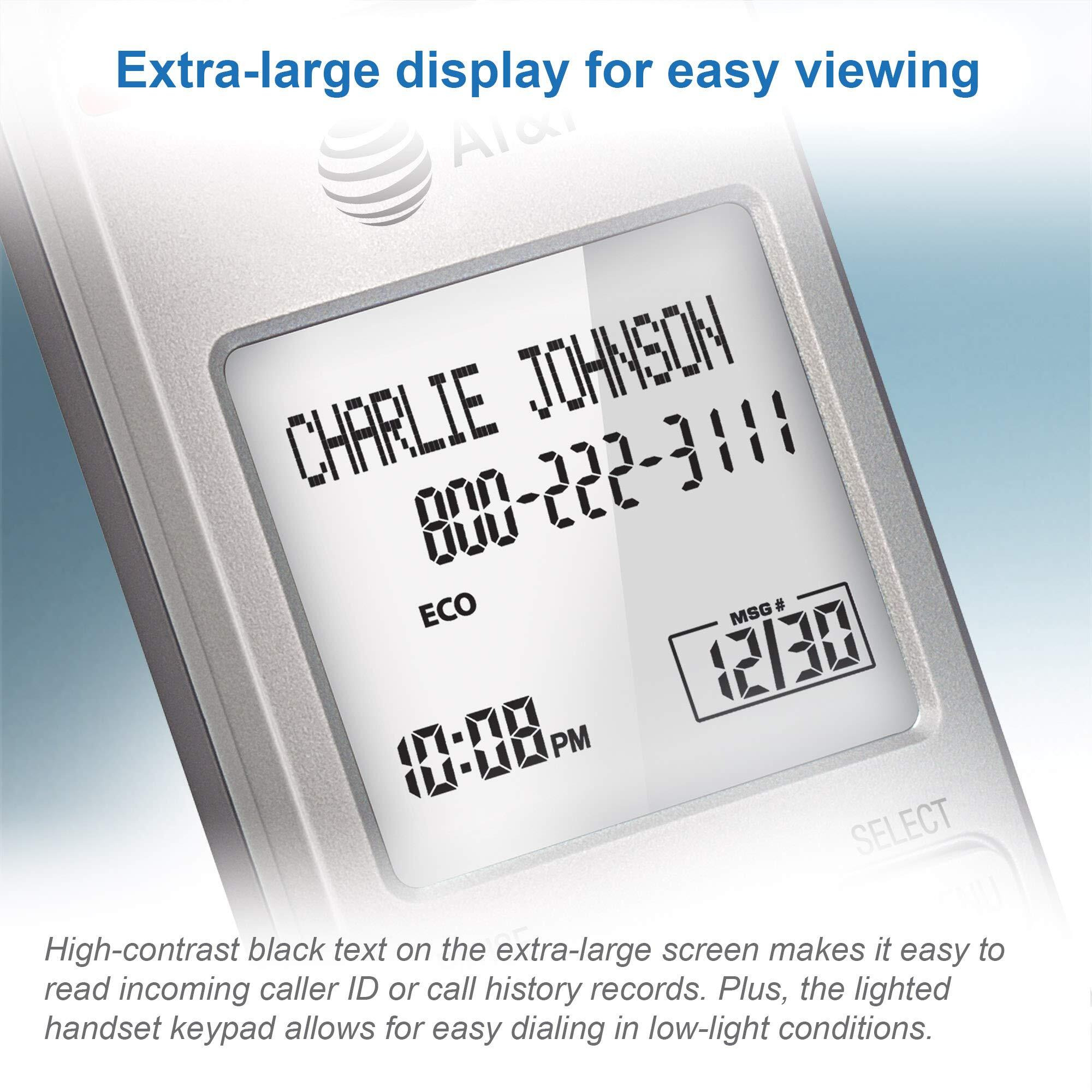 At&T El51103 - Dect 6.0 Cordless Home Phone. Full-Duplex Handset Speakerphone, Backlit Display, Lighted Keypad, Caller Id/Call Waiting, Phonebook, Eco Mode, Voicemail Key, Quiet Mode.