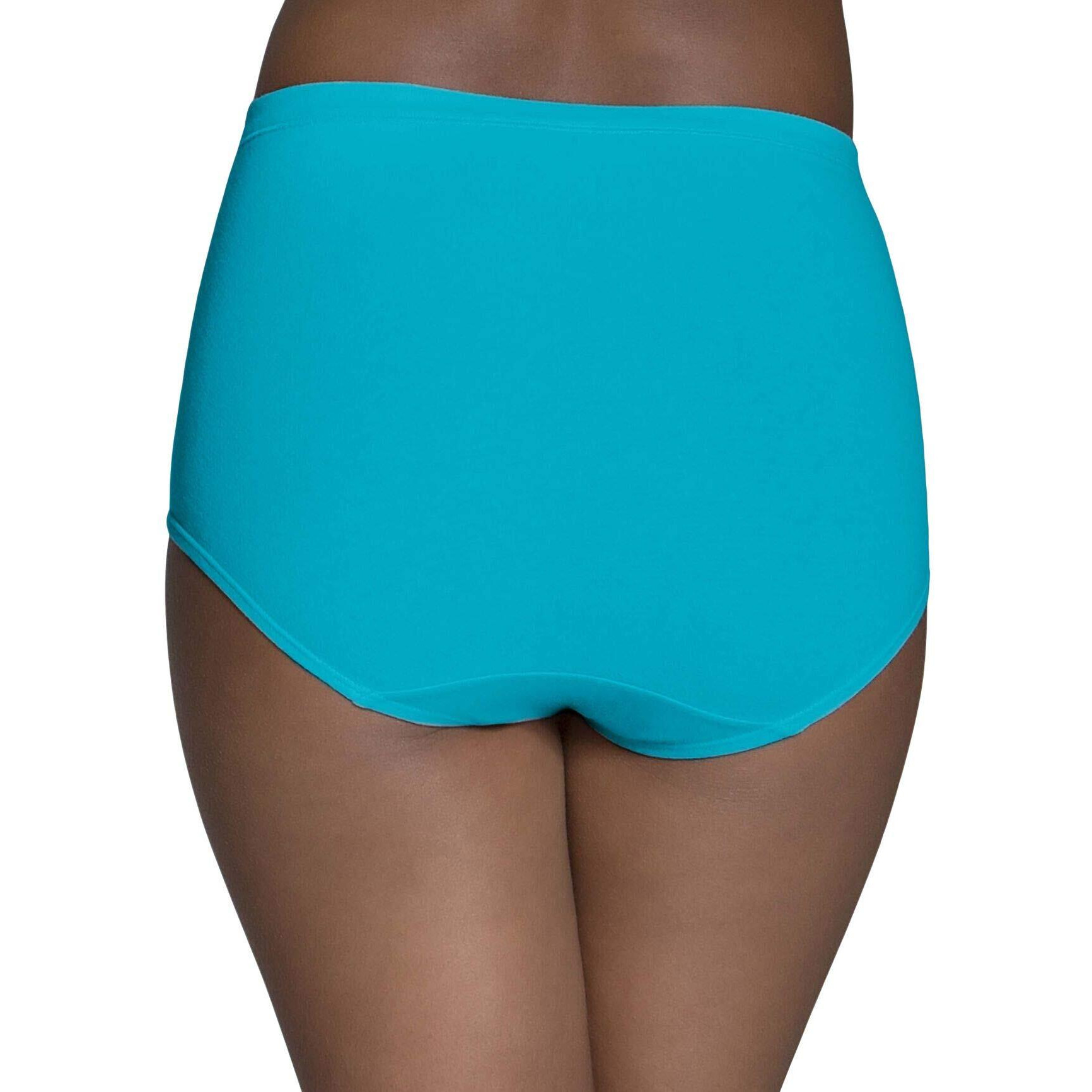 Fruit Of The Loom Womens Breathable Underwear, Regular, Brief - Cotton Mesh - 6 Pack Assorted Colors, 8 Us