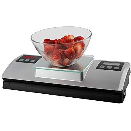 Nesco Vss-01 Automatic Food Vacuum Sealer With Digital Scale And Bag Starter Kit, Silver