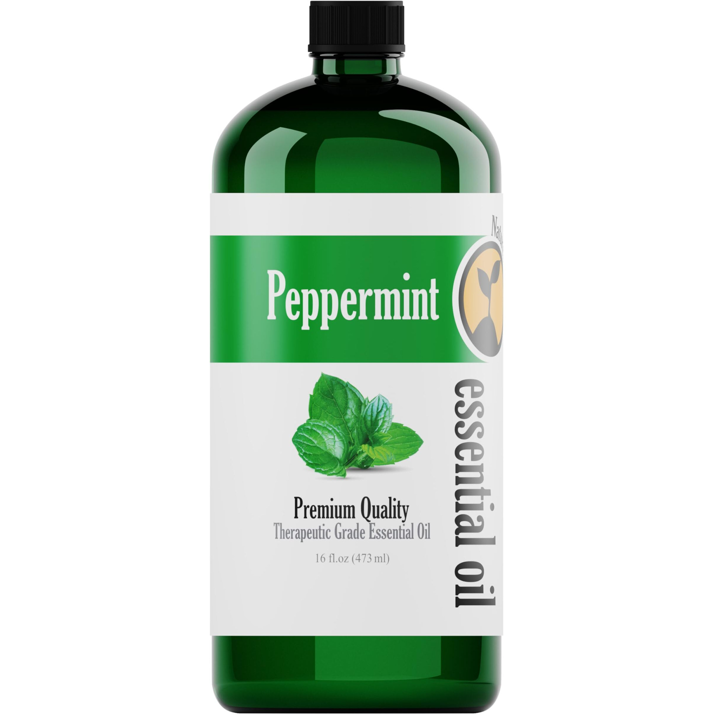 Natures-Star 16Oz - Bulk Size Peppermint Essential Oil (16 Ounce Total) - Therapeutic Grade Essential Oil - Therapeutic Grade Peppermint Oil For Diffuser - Mint Essential Oil For Candle Making