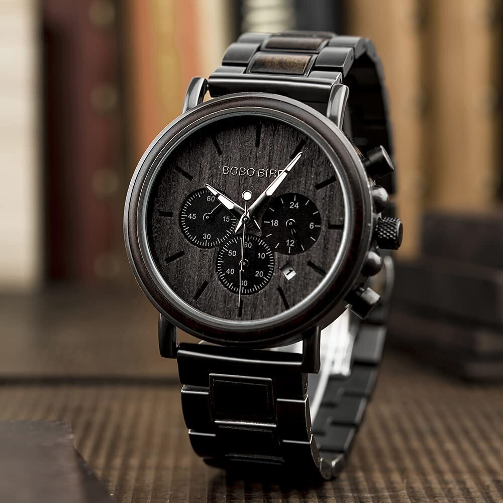 2Win Engraved Wooden Watch For Boyfriend My Man Fianc   Husband Customized Personalized Wood Watches For Men Birthday Anniversary Personalized Watch (D-To My Husband)