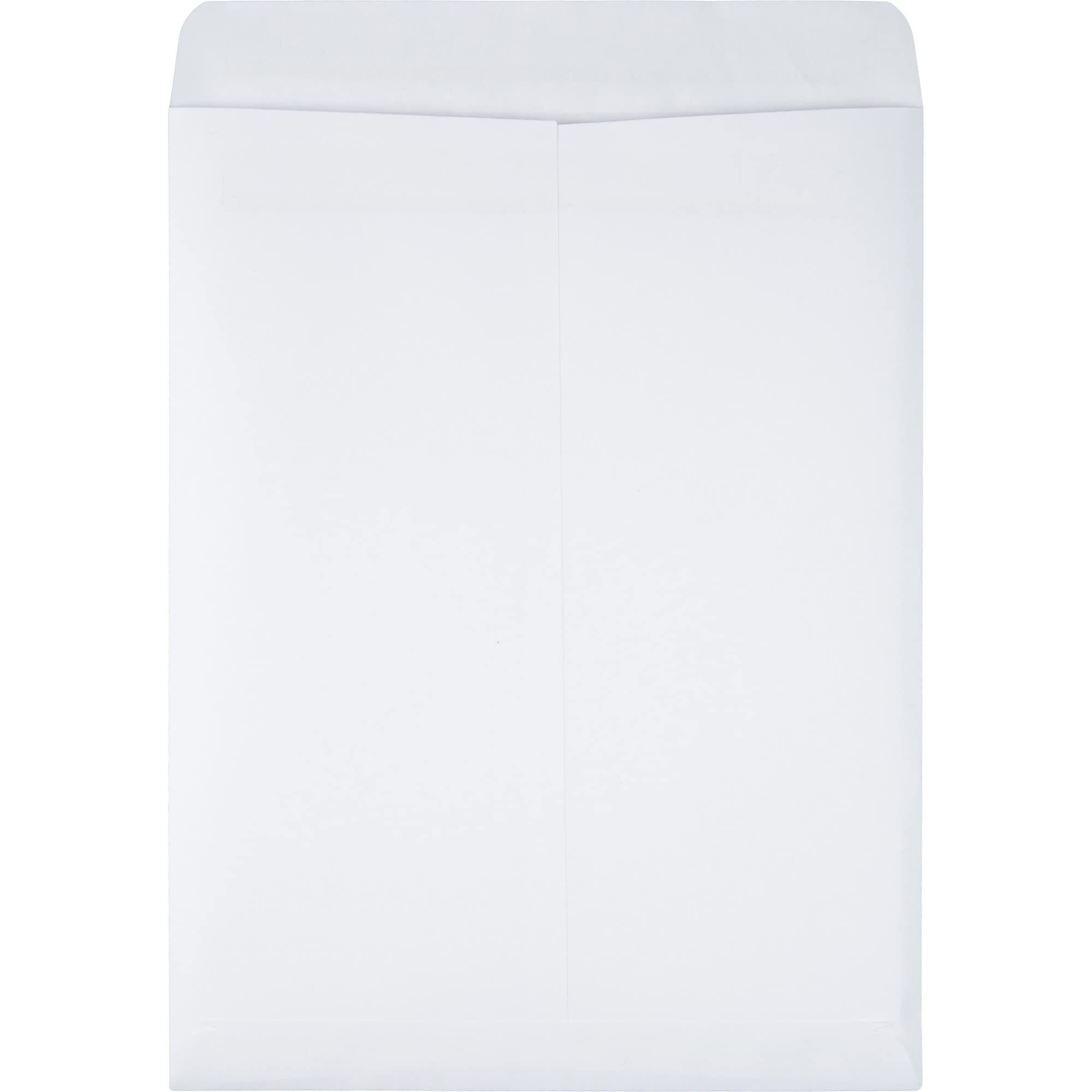 Quality Park 10 X 13 Catalog Envelopes, Redi-Seal Self-Sealing Closure, For Mailing, Storing, Organizing, 28 Lb White Wove, 100 Per Box (Qua43717)