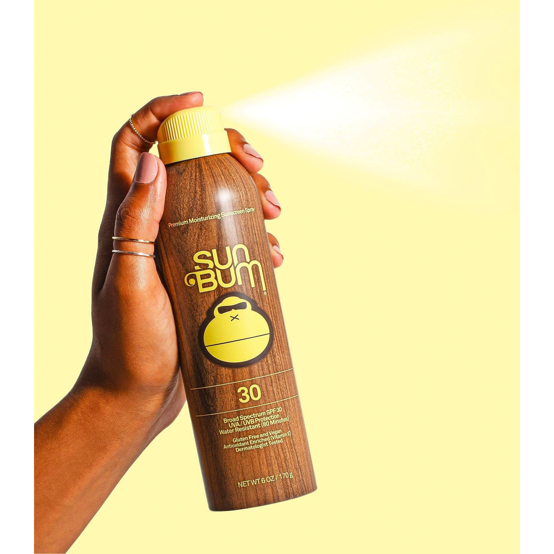 Sun Bum Original Spf 30 Sunscreen Body Spray | Broad Spectrum Moisturizing Sunblock With Vitamin E | Hawaii 104 Act Compliant (Octinoxate & Oxybenzone Free) | 6 Oz