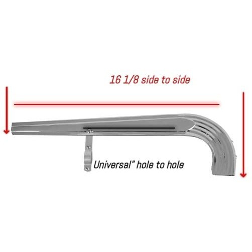 Lowrider Chain Guard 20"" W/Line Adjustable Chrome. Bicycle Part, Bike Part, Chain Guard For 20"" Bike