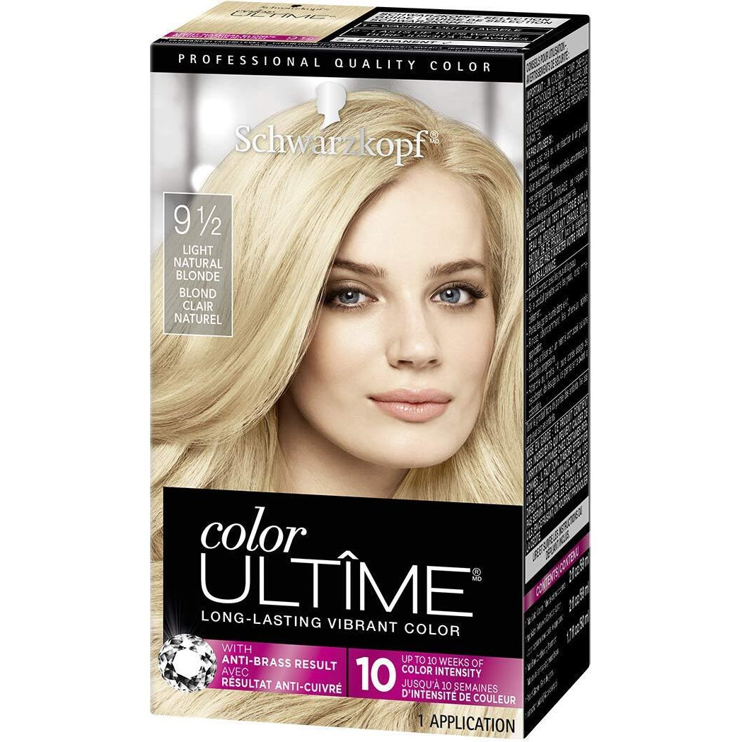 Schwarzkopf Ultime Hair Color Cream, Light Natural Blonde, 9.5, 2.03 Ounces