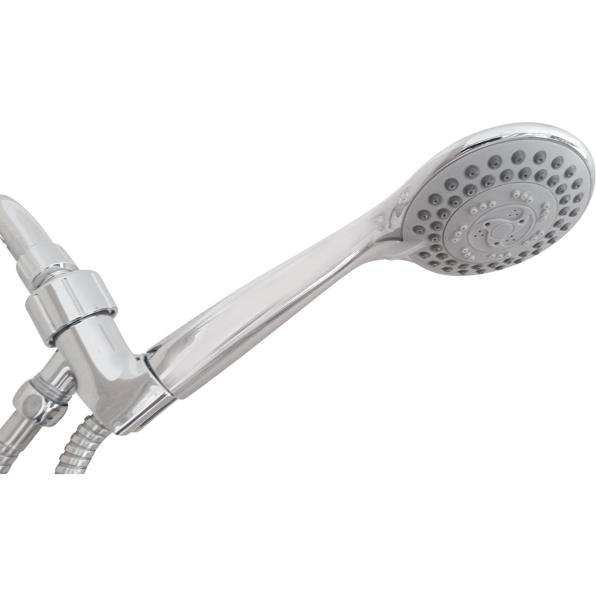 Shower Head - Handheld Rainfall High Pressure And Flow With Removable Water Restrictor - Powerful/Detachable Hand Held Chrome Showerhead For Best Rain Massage And Relaxation