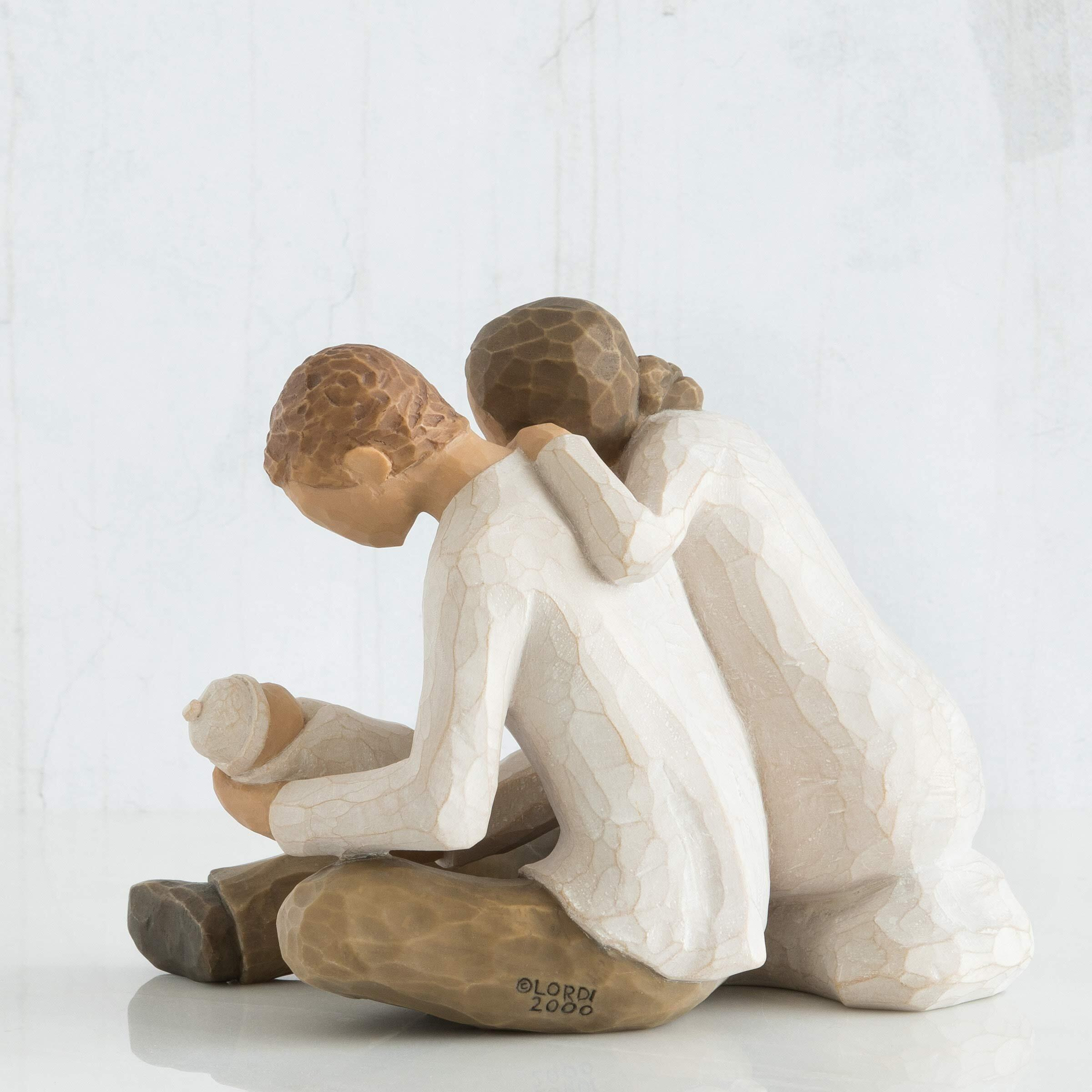 Willow Tree New Life, Celebrating The Miracle Of New Life, A Gift For First Time Parents Or Those Growing Their Families, Loving Relationships Between Parents And Child, Sculpted Hand-Painted Figure