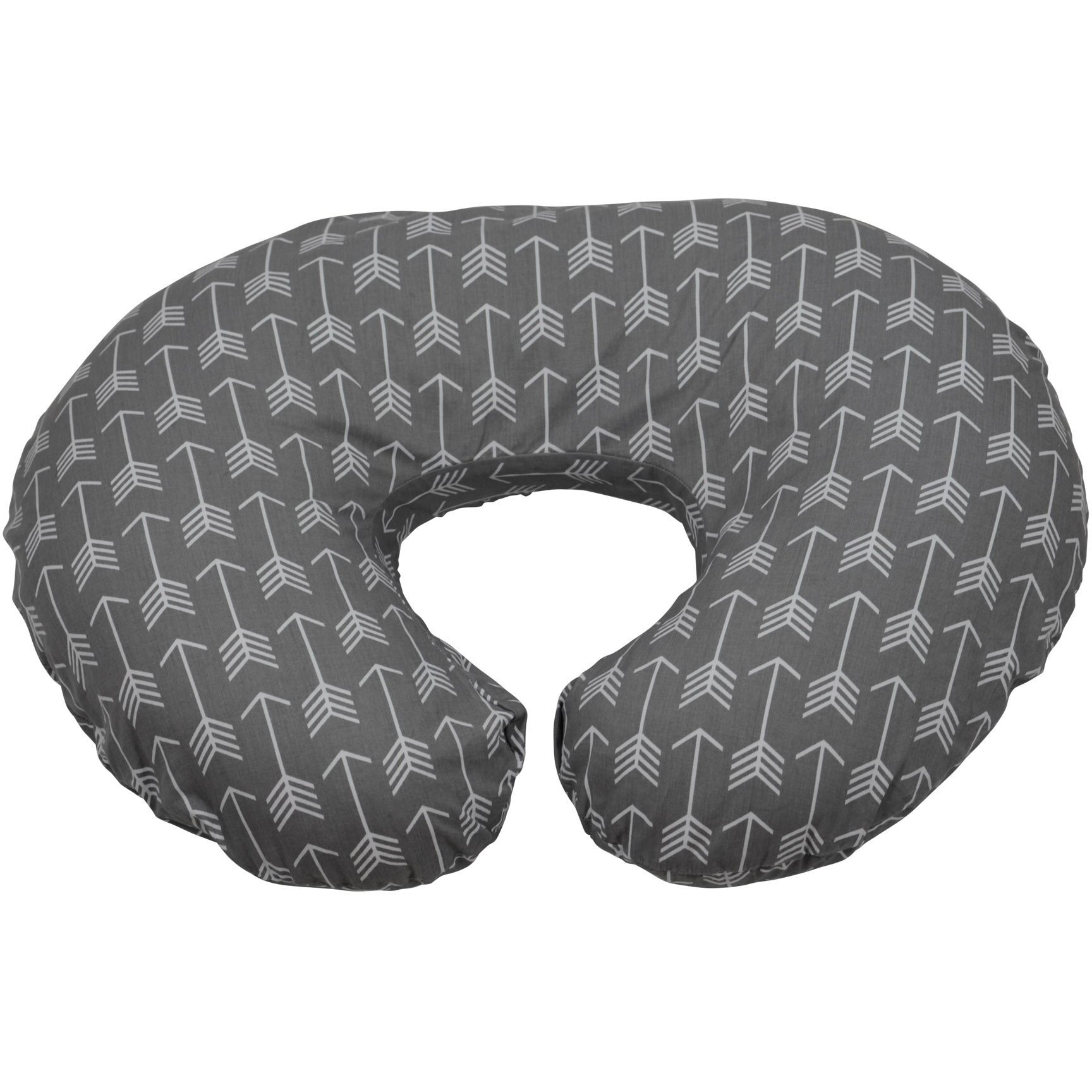 Adorology Nursing Pillow Slipcover, Gray Arrow Design, Maternity Breastfeeding Newborn Infant Feeding Cushion Cover Case, Baby Shower For New Moms