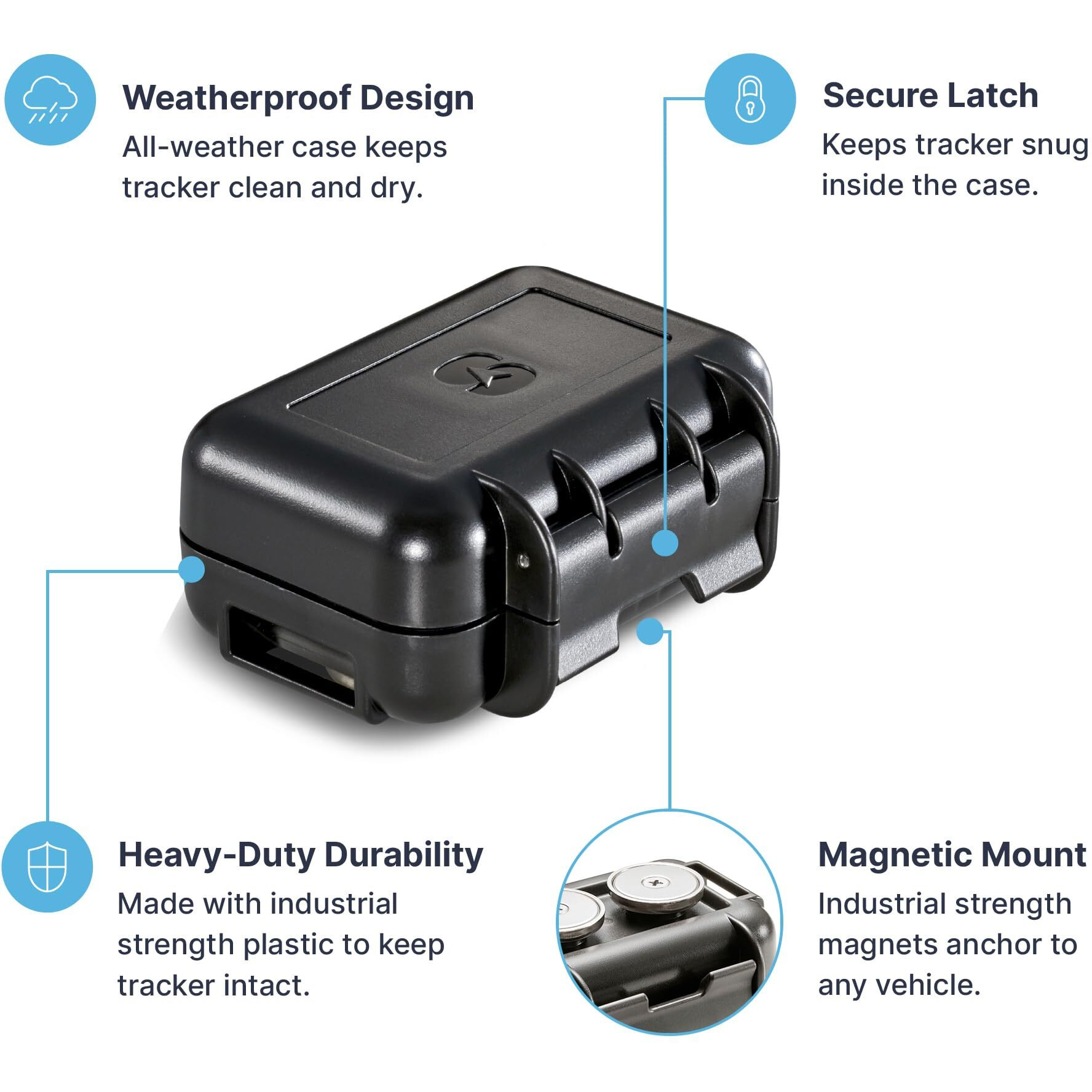 Spytec Gps M2 Weatherproof Magnetic Case For Gl300 Mini Real-Time Gps-Trackers