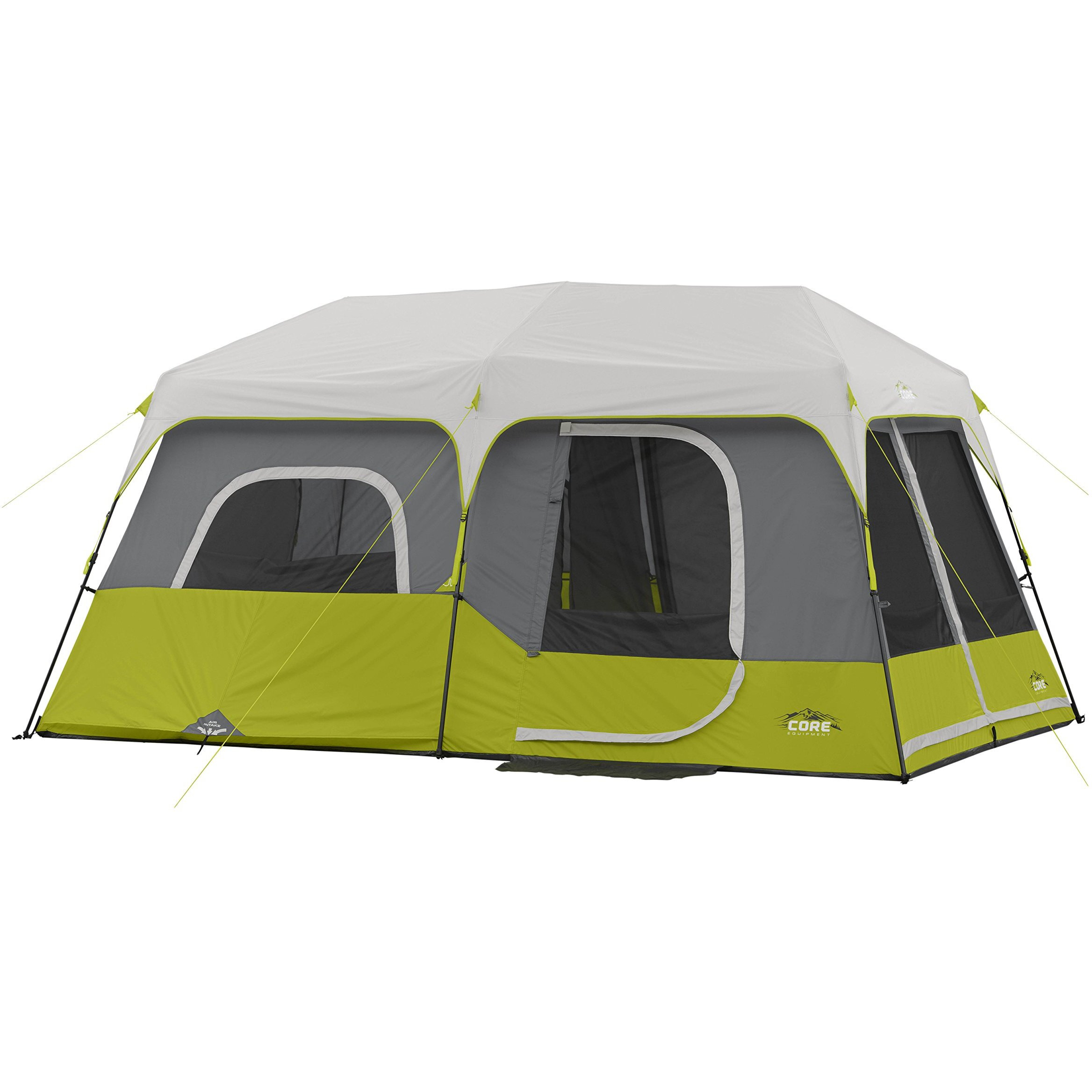 Core Instant Cabin Tent | Multi Room Tent For Family With Storage Pockets For Camping Accessories | Portable Large Pop Up Tent For 2 Minute Camp Setup | Sleeps 9 People, 14' X 9'