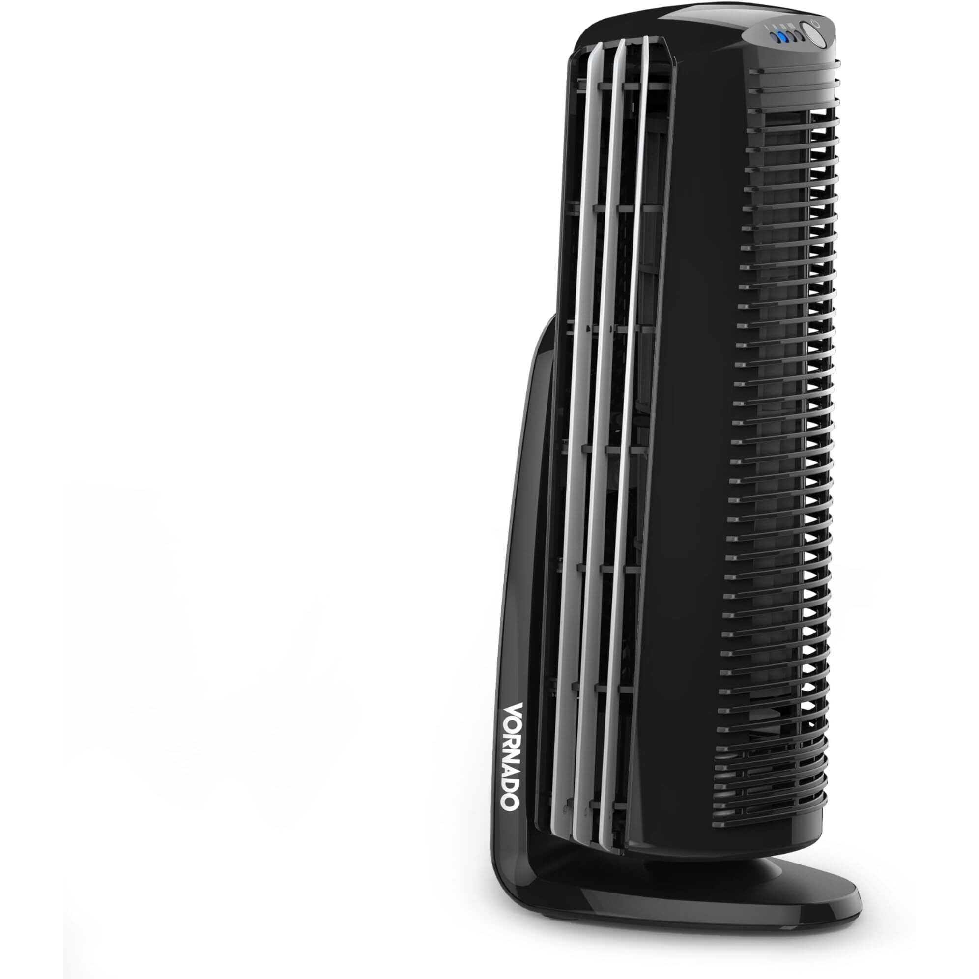 Vornado Duo Small Room Tower Air Circulator Fan, Black, 14 In.