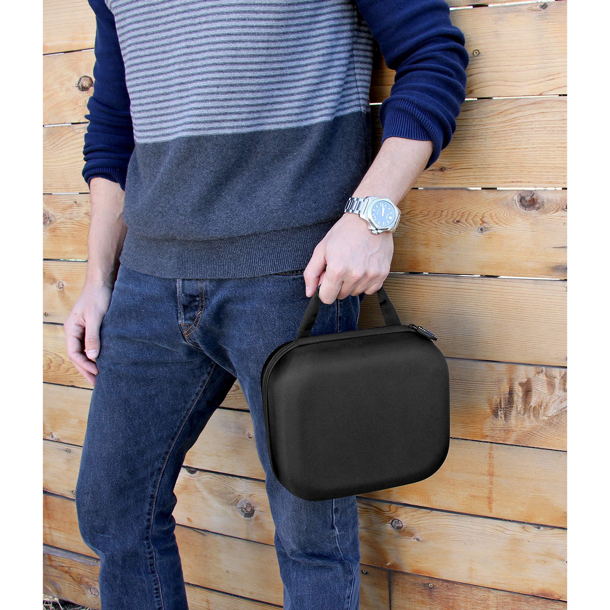 Casematix Mighty And Compact Slim Hard Shell Vr Headset Case Compatible With Meta Quest 3S And Quest 3 Vr Headset And Accessories, Not Compatible With Elite Strap