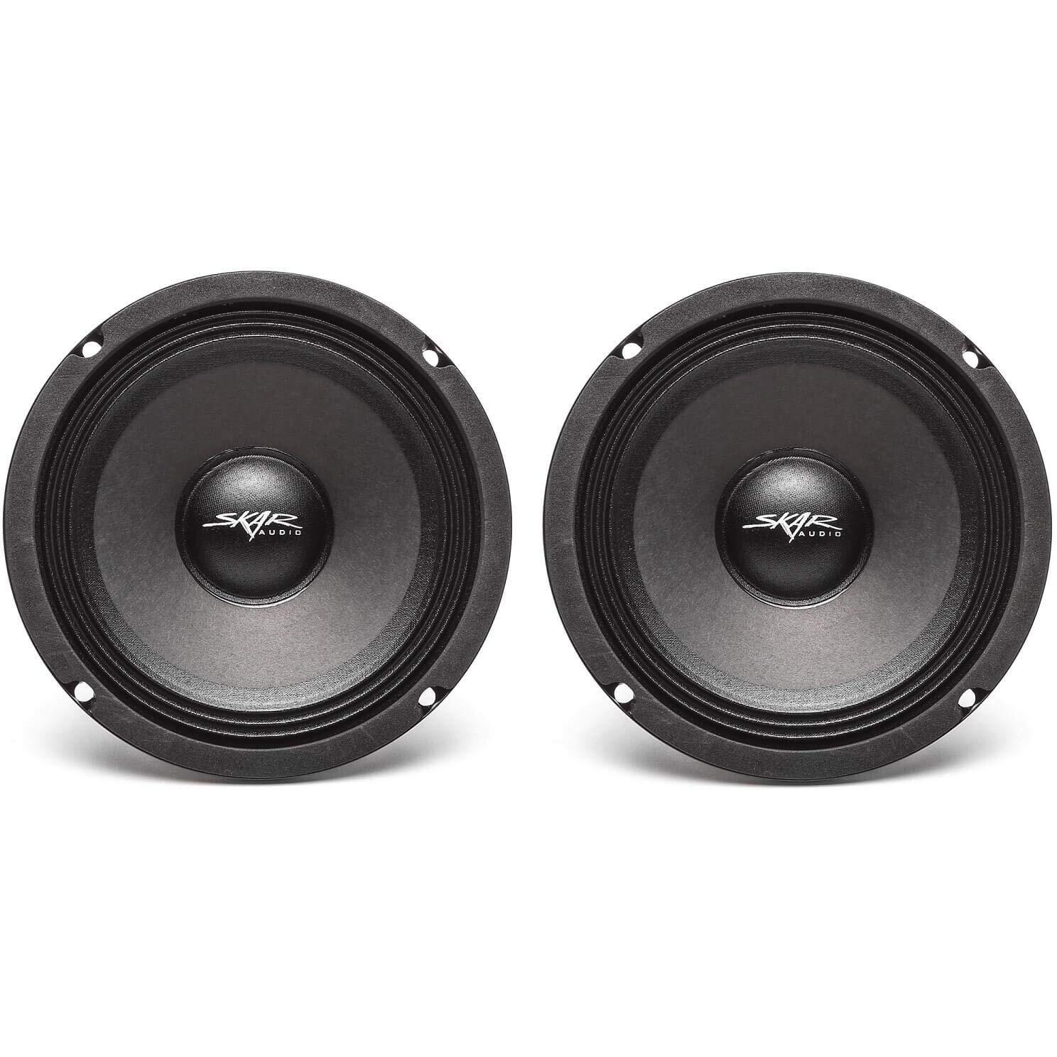(2) Skar Audio Fsx65-8 300-Watt 6.5-Inch 8 Ohm Mid-Range Loudspeakers - 2 Speakers ((2) Fsx65-8)