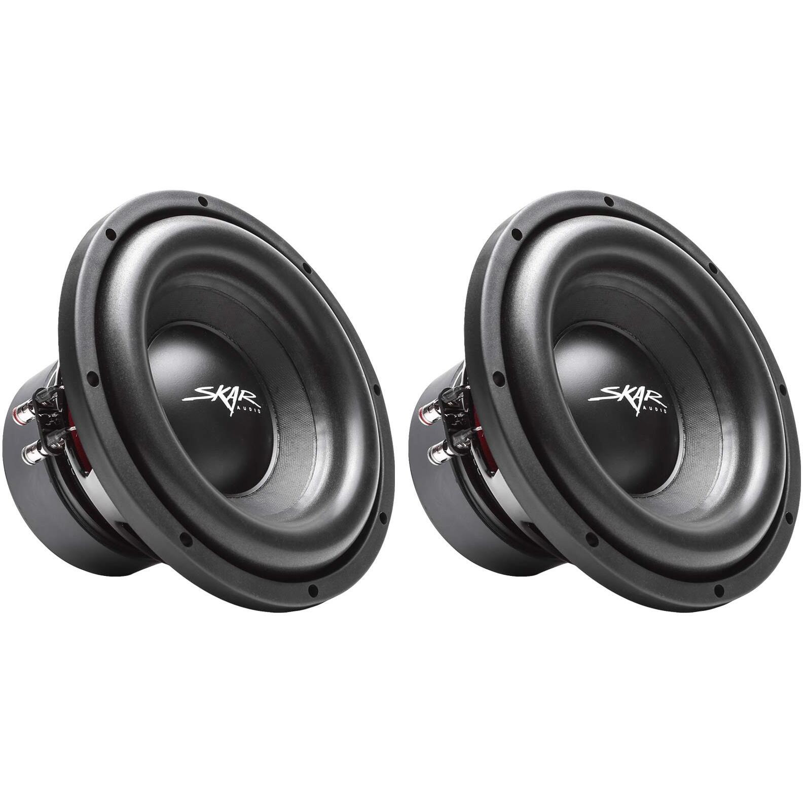 (2) Skar Audio Sdr-10 D2 10"" 1200W Max Power Dual 2 Ohm Car Subwoofers, Pair Of 2