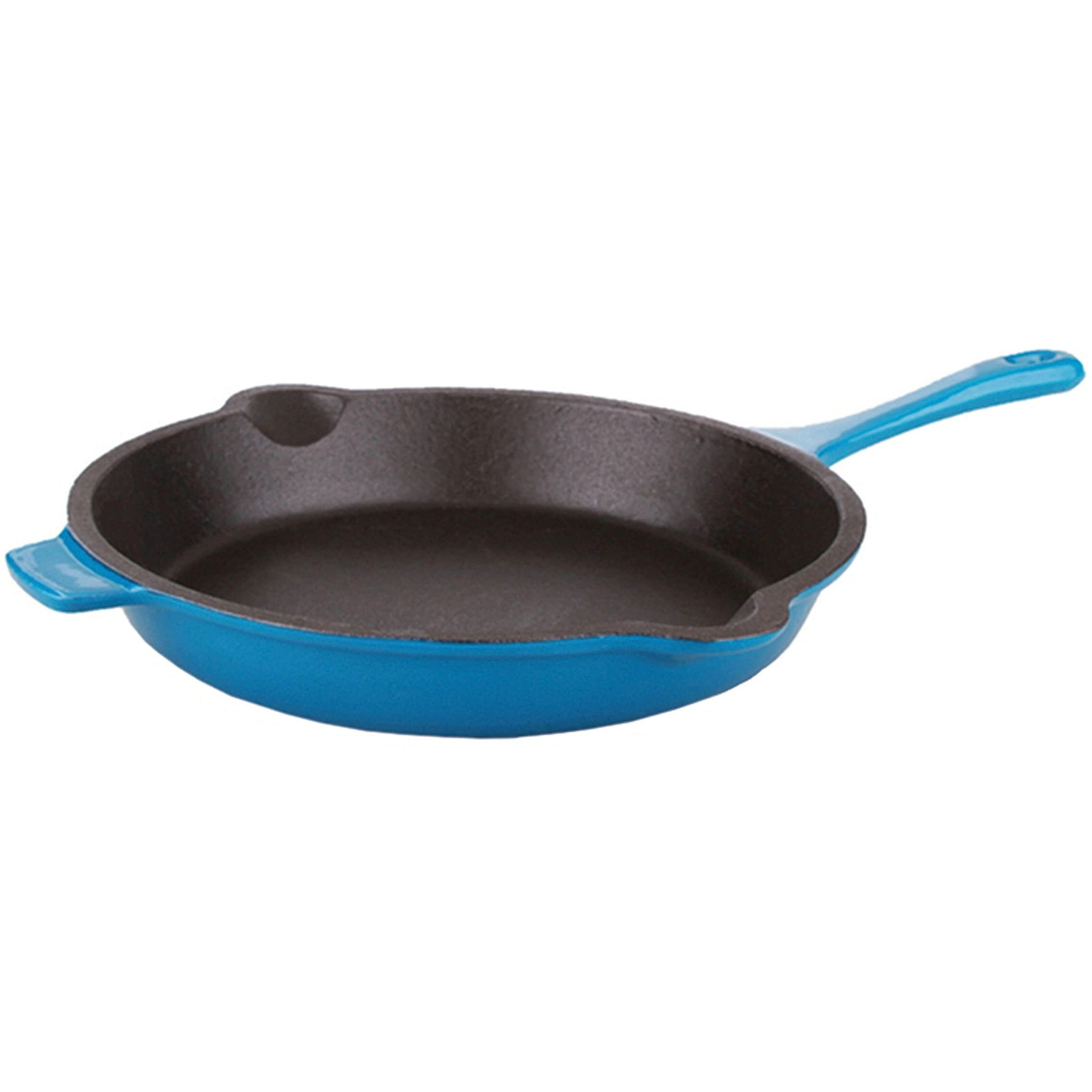 Berghoff Neo 10"" Enameled Cast Iron Fry Pan, Even Heat, Induction Cooktop Compatible, Oven Safe Up To 400F, Blue