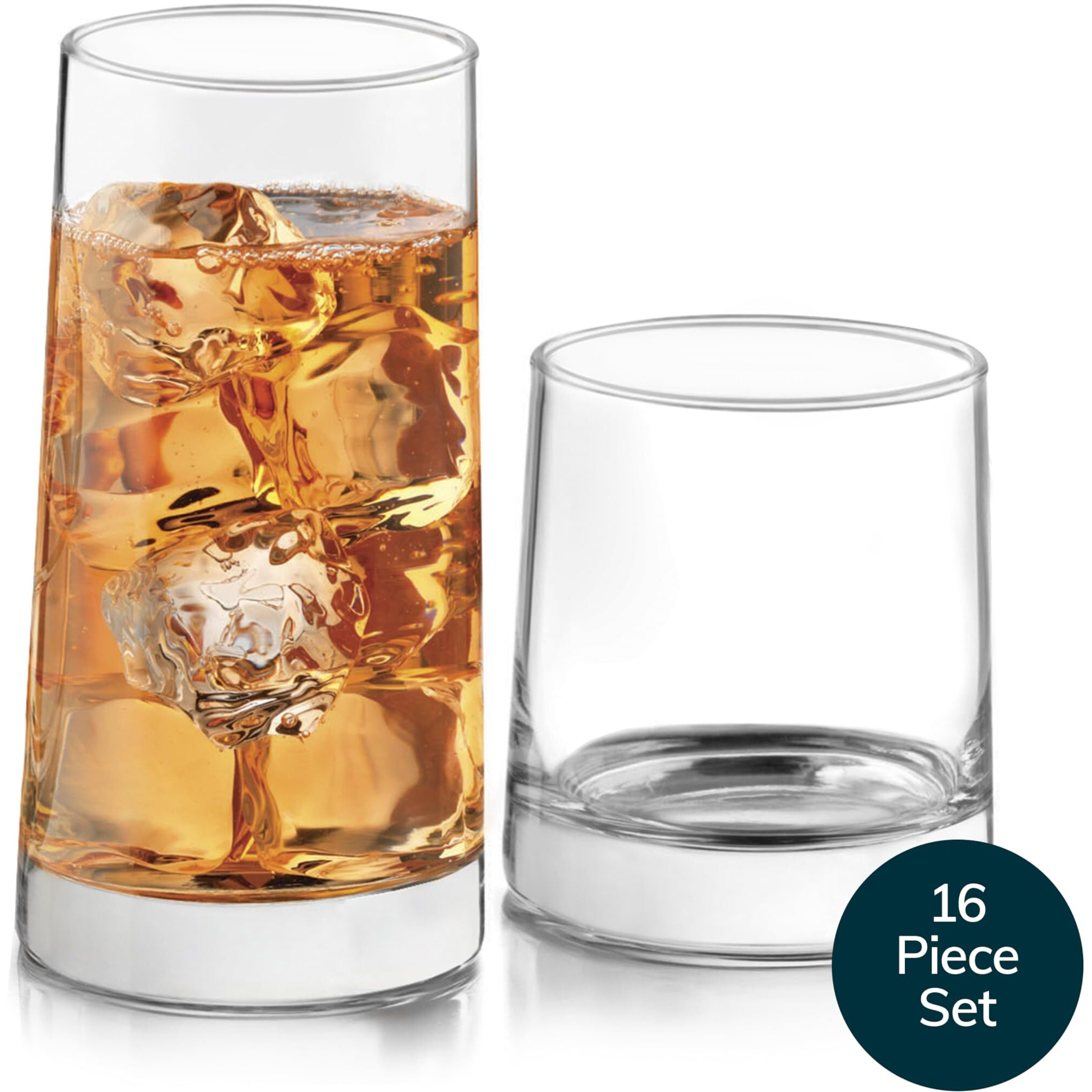 Libbey Cabos 16-Piece Tumbler And Rocks Glass Set