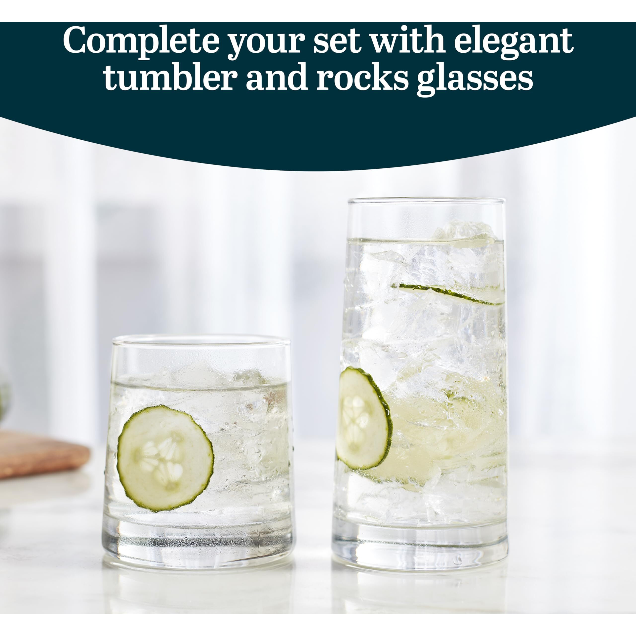 Libbey Cabos 16-Piece Tumbler And Rocks Glass Set