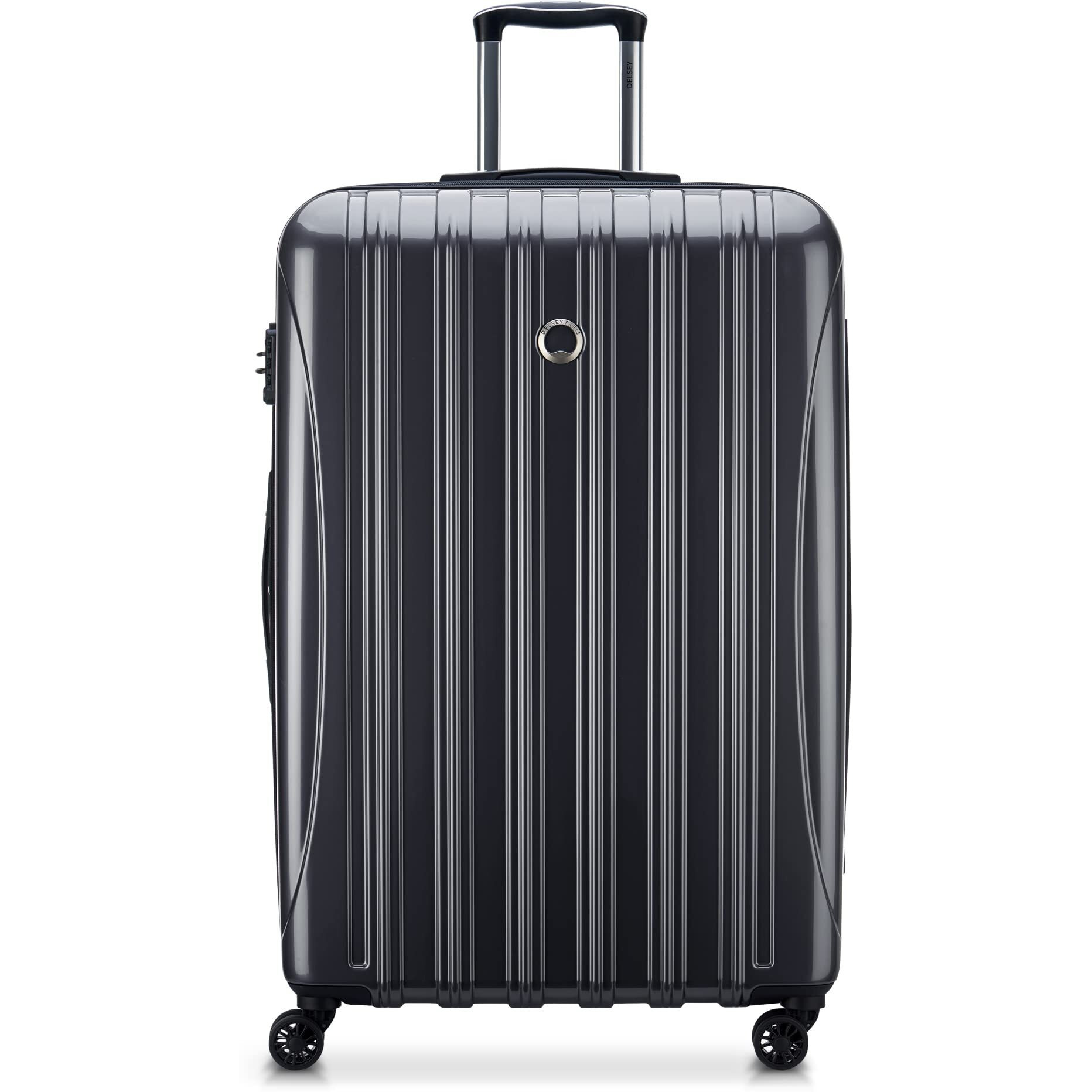 Delsey Paris Helium Aero Hardside Expandable Luggage With Spinner Wheels, Titanium, Checked-Large 29 Inch