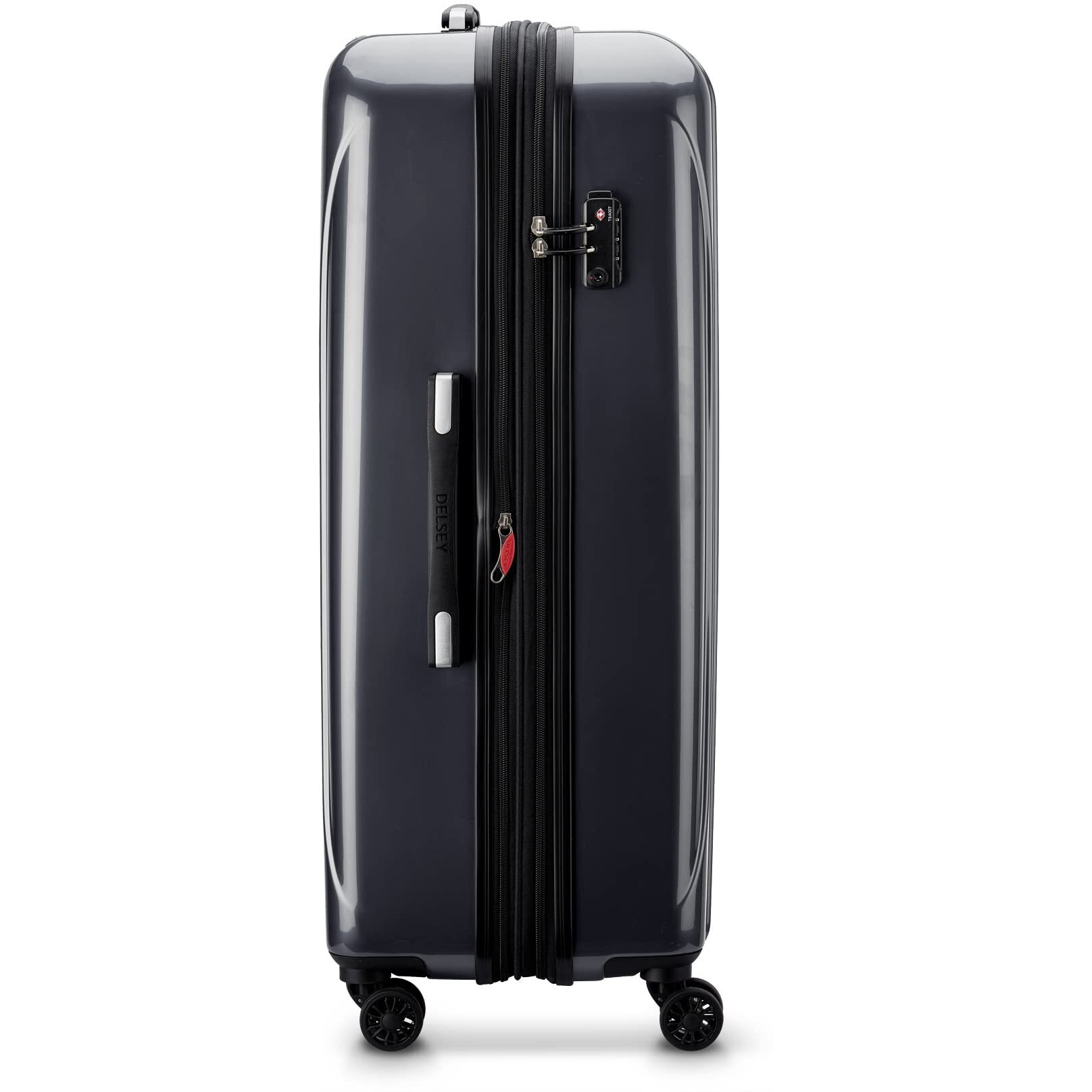 Delsey Paris Helium Aero Hardside Expandable Luggage With Spinner Wheels, Titanium, Checked-Large 29 Inch