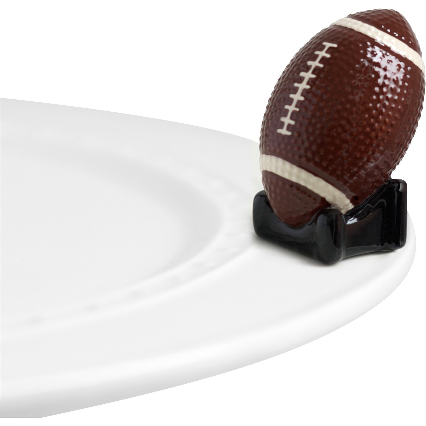 Nora Fleming Touchdown (Football) - Hand-Painted Ceramic Game Day Decor - Minis For The Home And Office