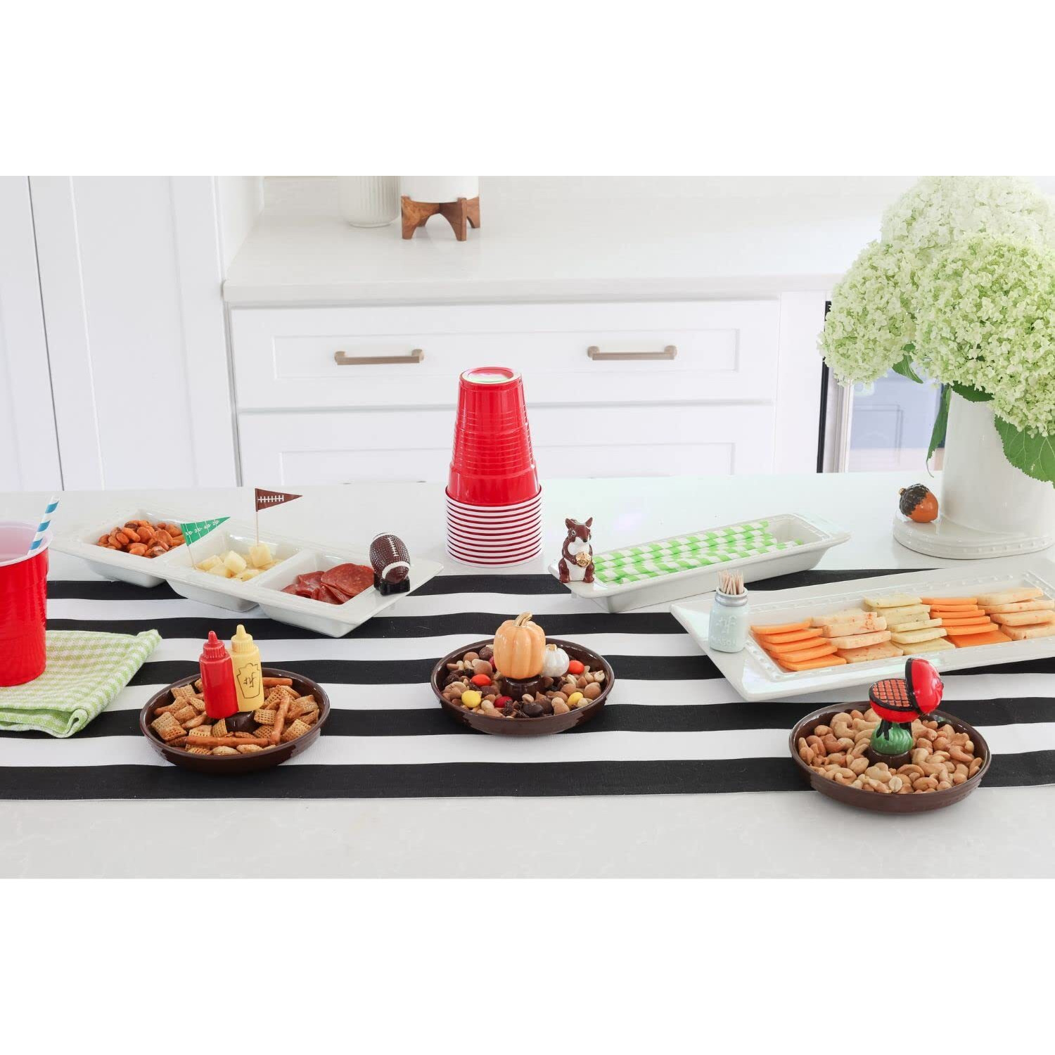 Nora Fleming Touchdown (Football) - Hand-Painted Ceramic Game Day Decor - Minis For The Home And Office