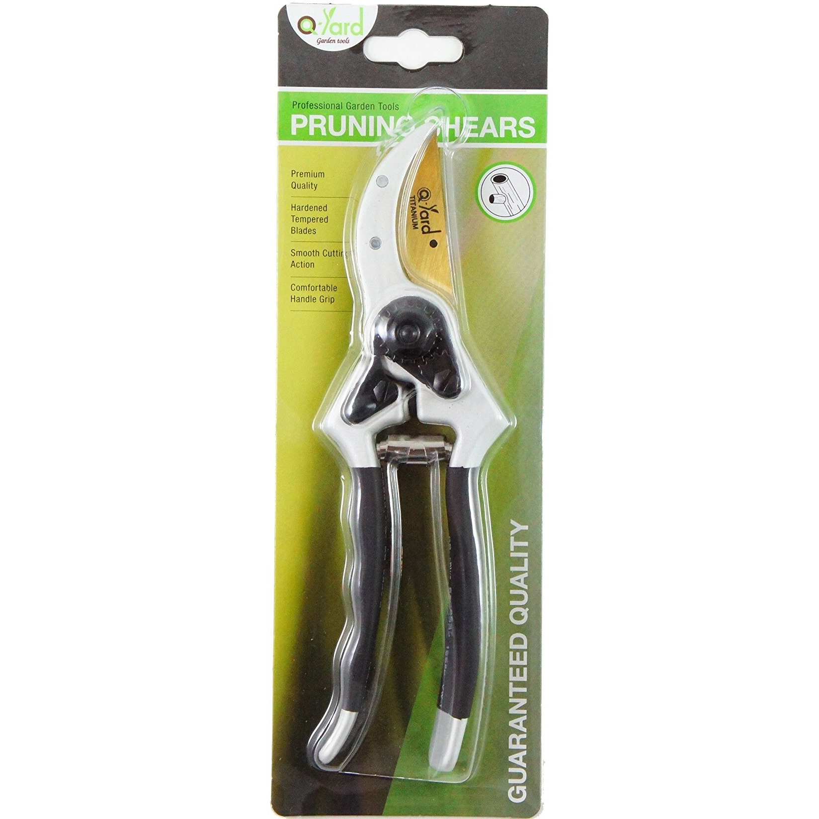 Q-Yard Heavy Duty Titanium Classic Style Bypass Pruning Shears