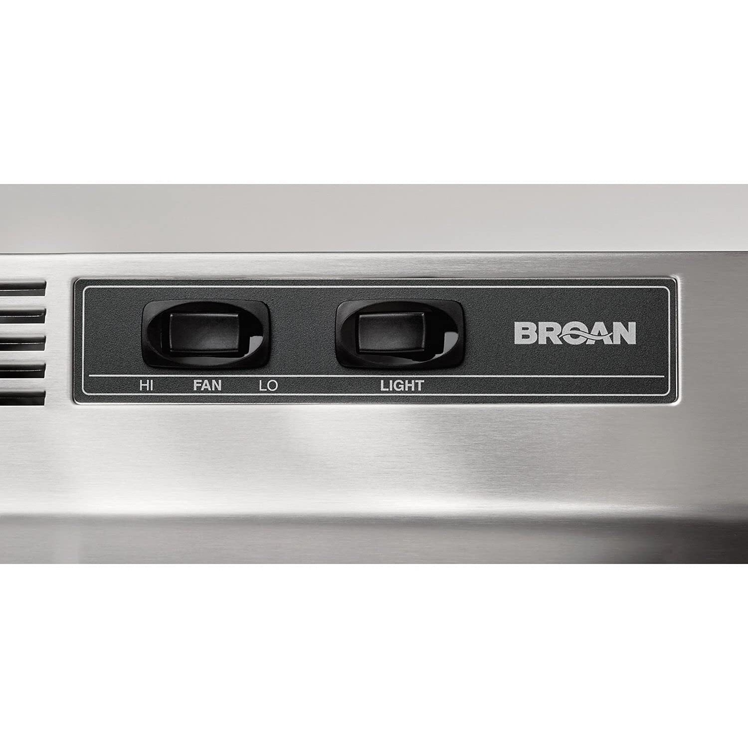 Broan-Nutone 413004 Non-Ducted Ductless Range Hood With Lights Exhaust Fan For Under Cabinet, 30-Inch, Stainless Steel