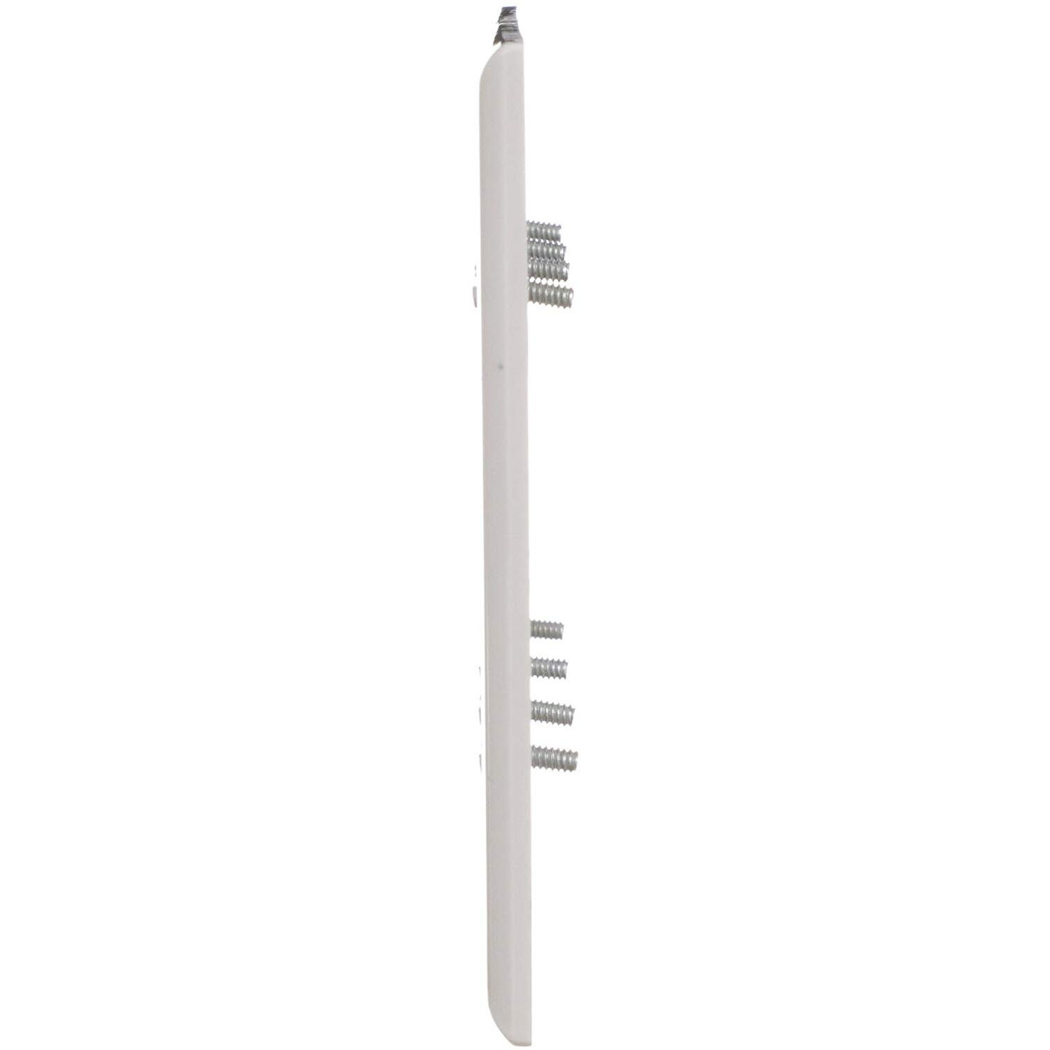 Eaton Pjs4W Polycarbonate 4-Gang Screwless Toggle Switch Mid Size Wall Plate, White