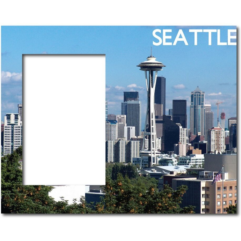 Victorystore Gift Frame - Seattle Picture Frame - Space Needle - Holds 4 Inches X 6 Inches Picture