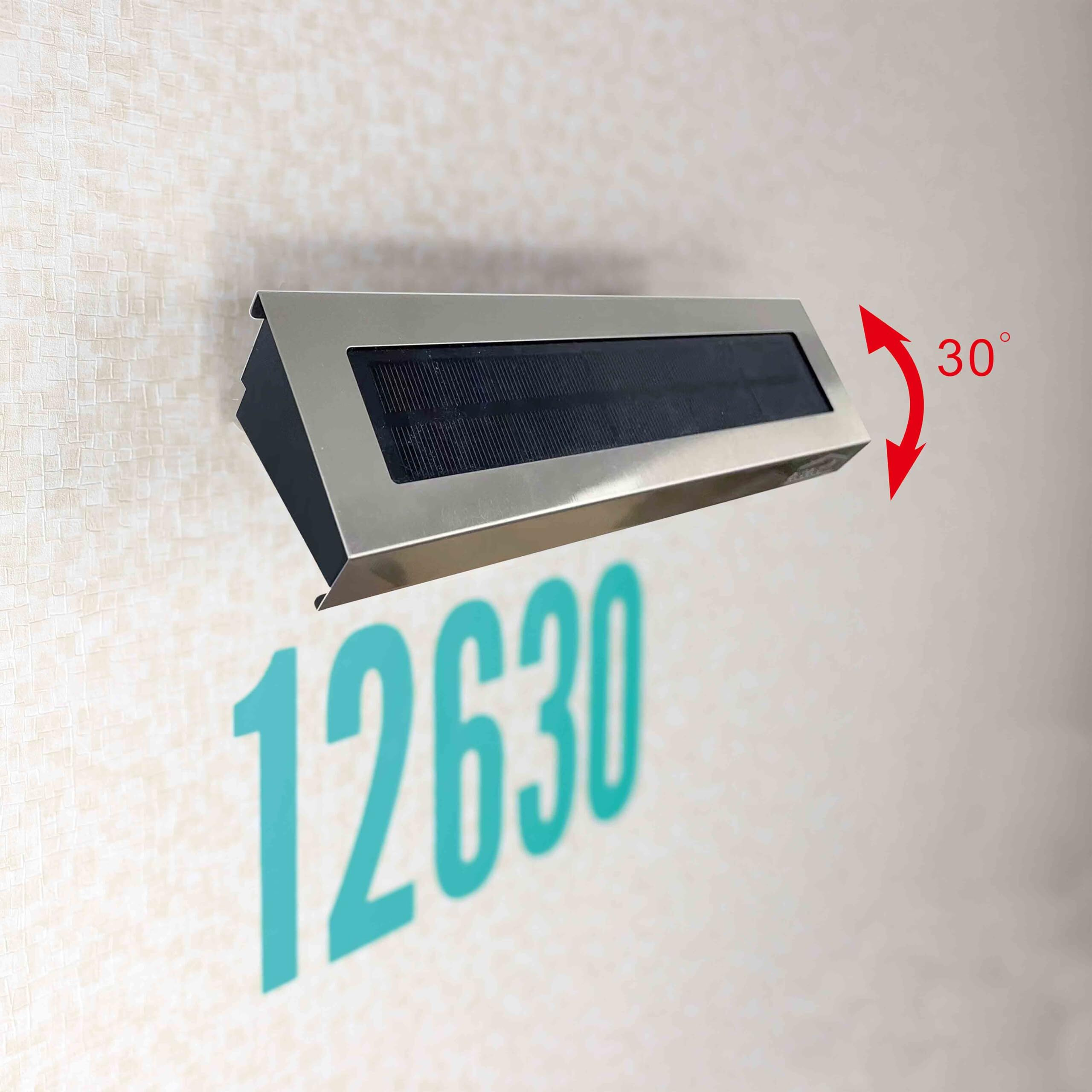 Solar Lights Outdoor For House Numbers - Outdoor Solar Light For Address Sign Plate - Wall Light For Home,Garden,Patio And Yard