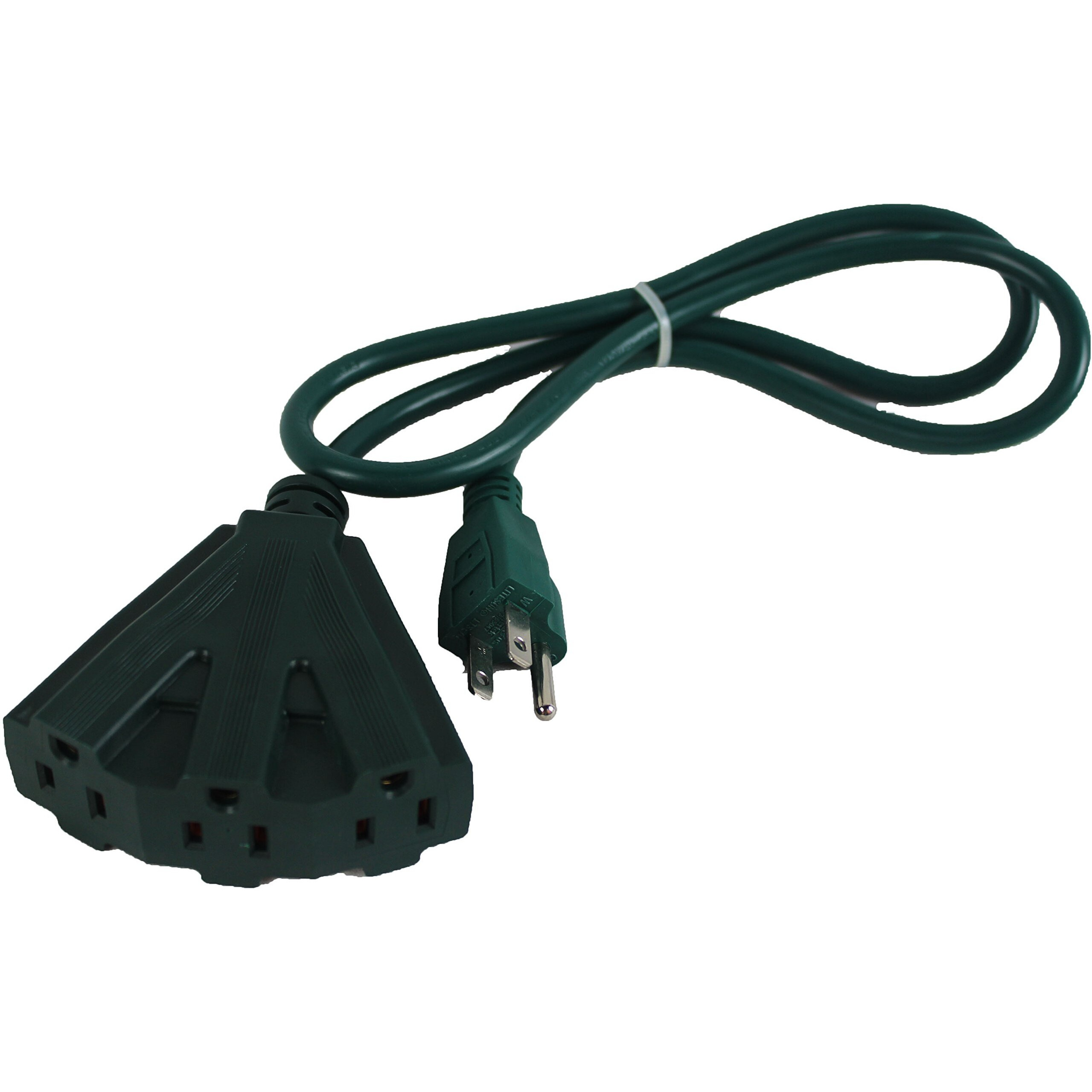 Maxworks 80697 Heavy Duty Indoor/Outdoor Triple Tap 3 Ft. Extension Cord -16 Awg/3C-Etl Approved