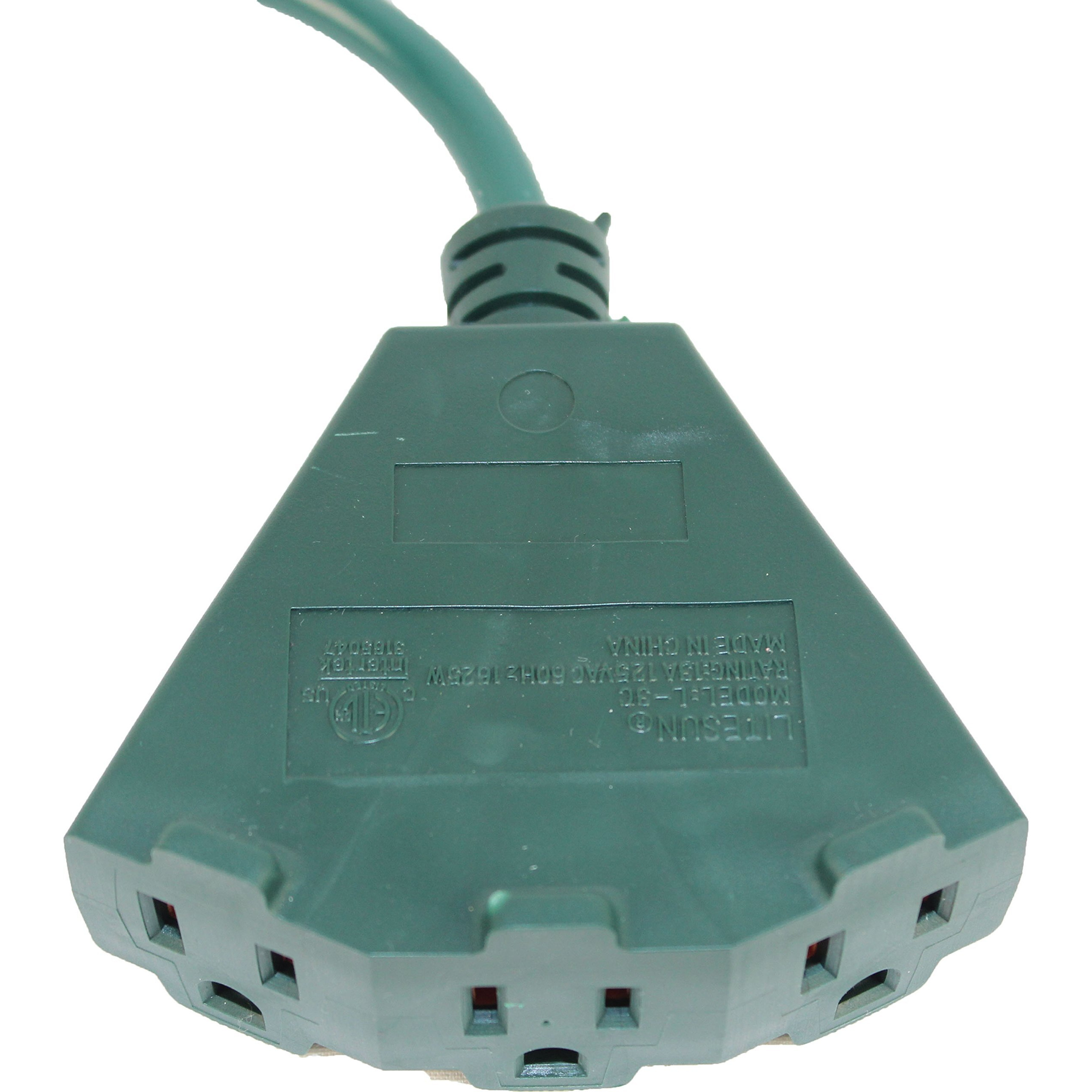 Maxworks 80697 Heavy Duty Indoor/Outdoor Triple Tap 3 Ft. Extension Cord -16 Awg/3C-Etl Approved