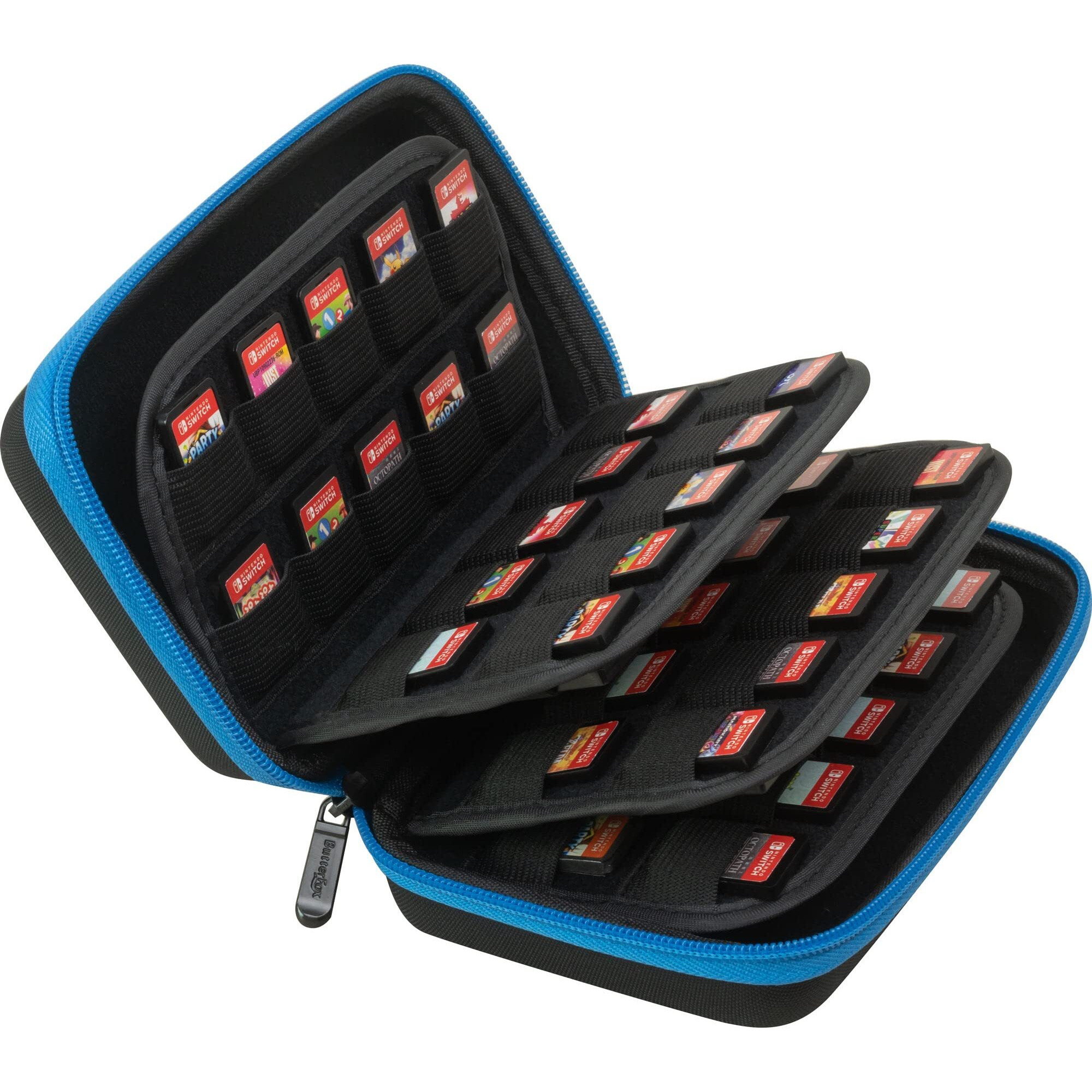 Butterfox 45 Switch Game Case For Nintendo Switch, Switch Game Card Storage Holder Or Ps Vita Or Sd Memory Card Case (45 Game + 12 Microsd)
