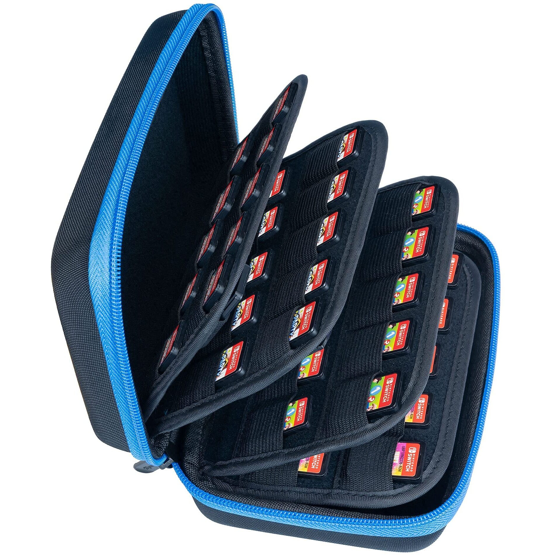 Butterfox 45 Switch Game Case For Nintendo Switch, Switch Game Card Storage Holder Or Ps Vita Or Sd Memory Card Case (45 Game + 12 Microsd)