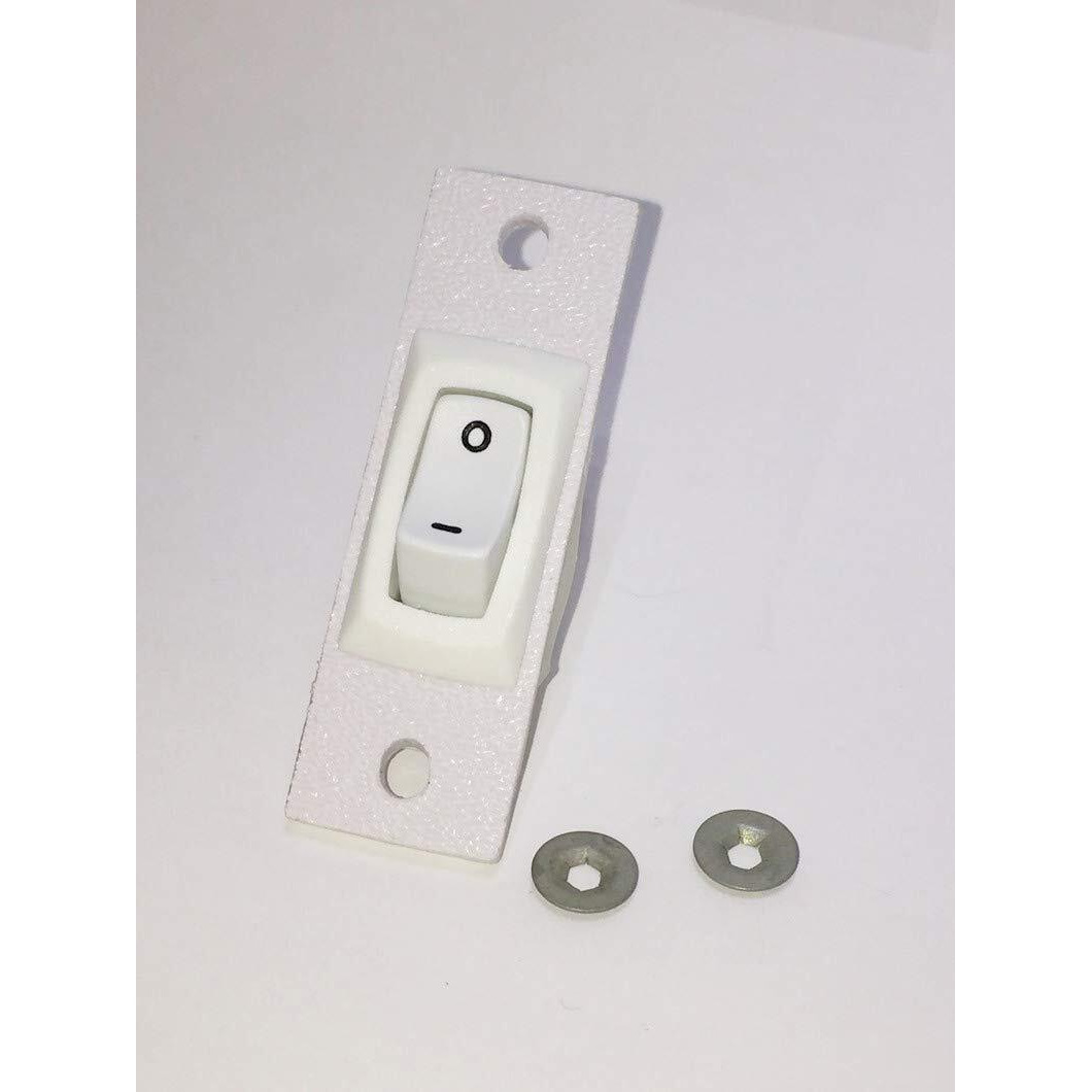 Compatible For Jenn-Air Cooktop Stove Fan Switch (White Color) Replacement (Not Original) 2 Wire Kit 12001129