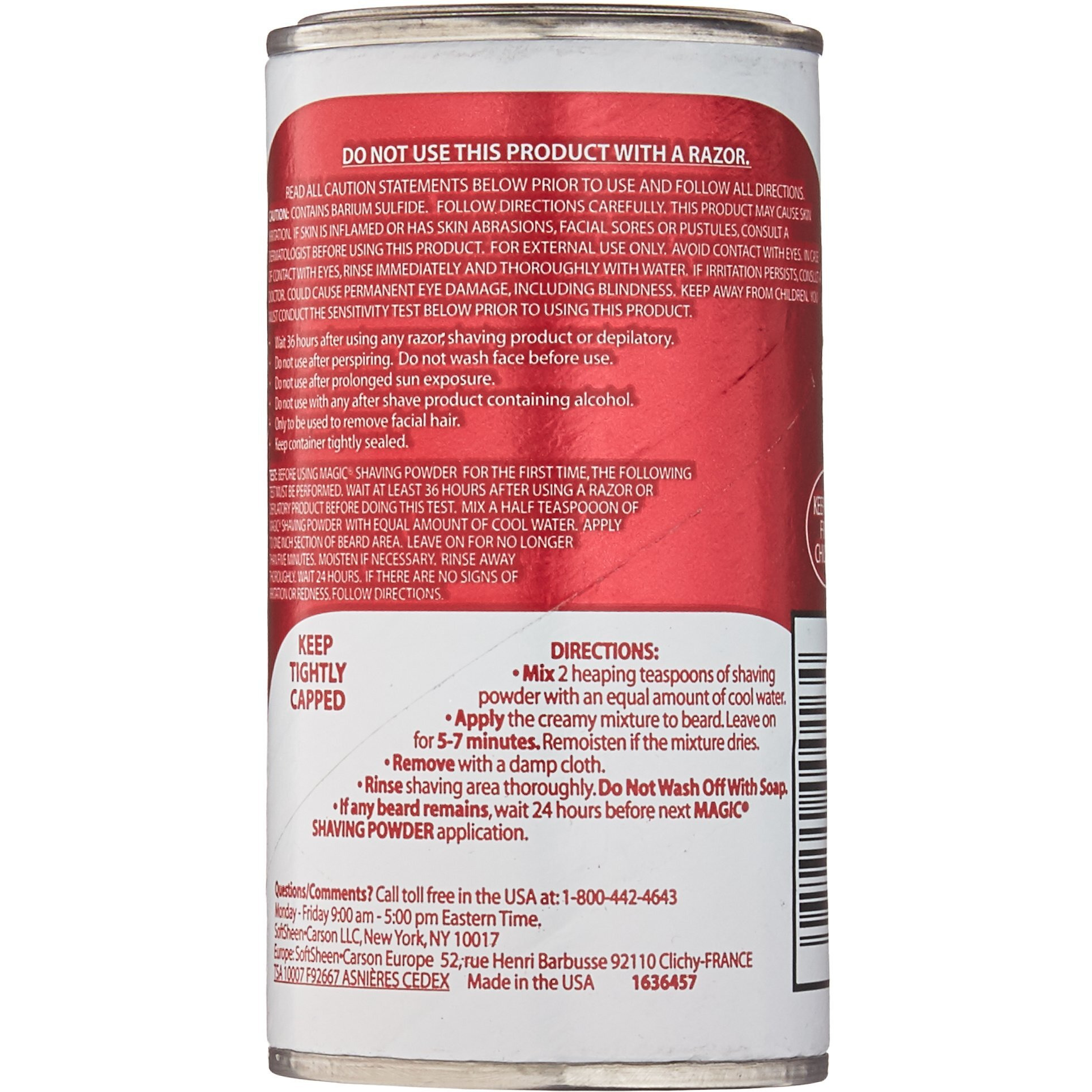 Magic Extra Strength Shaving Powder Red Can 5 Oz (6 Pack)