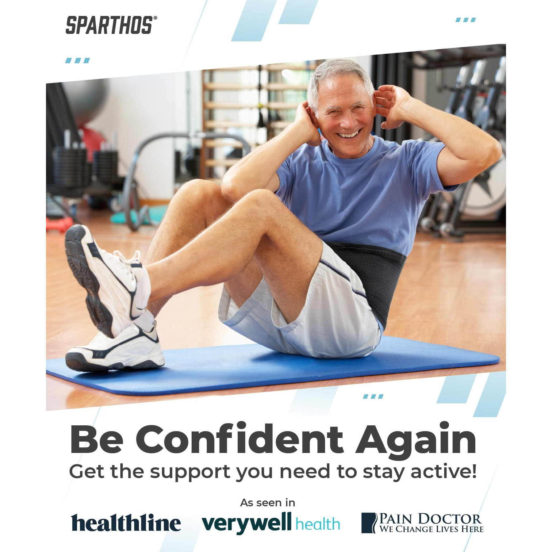 Sparthos Back Brace For Lower Back Pain - Immediate Relief From Sciatica, Herniated Disc, Scoliosis - Breathable Design With Lumbar Support Pad - For Home & Lifting At Work - For Men & Women - (Large)