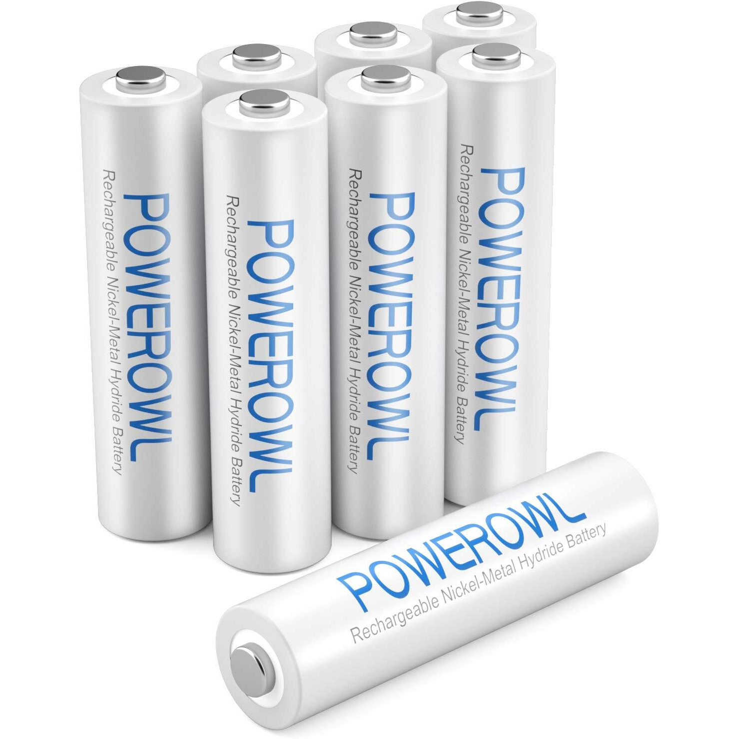 Powerowl Aaa Rechargeable Batteries, Rechargeable Aaa Batteries 1000Mah High Capacity 1.2V Nimh Low Self Discharge Rechargeable Aaa Battery, 8 Pack