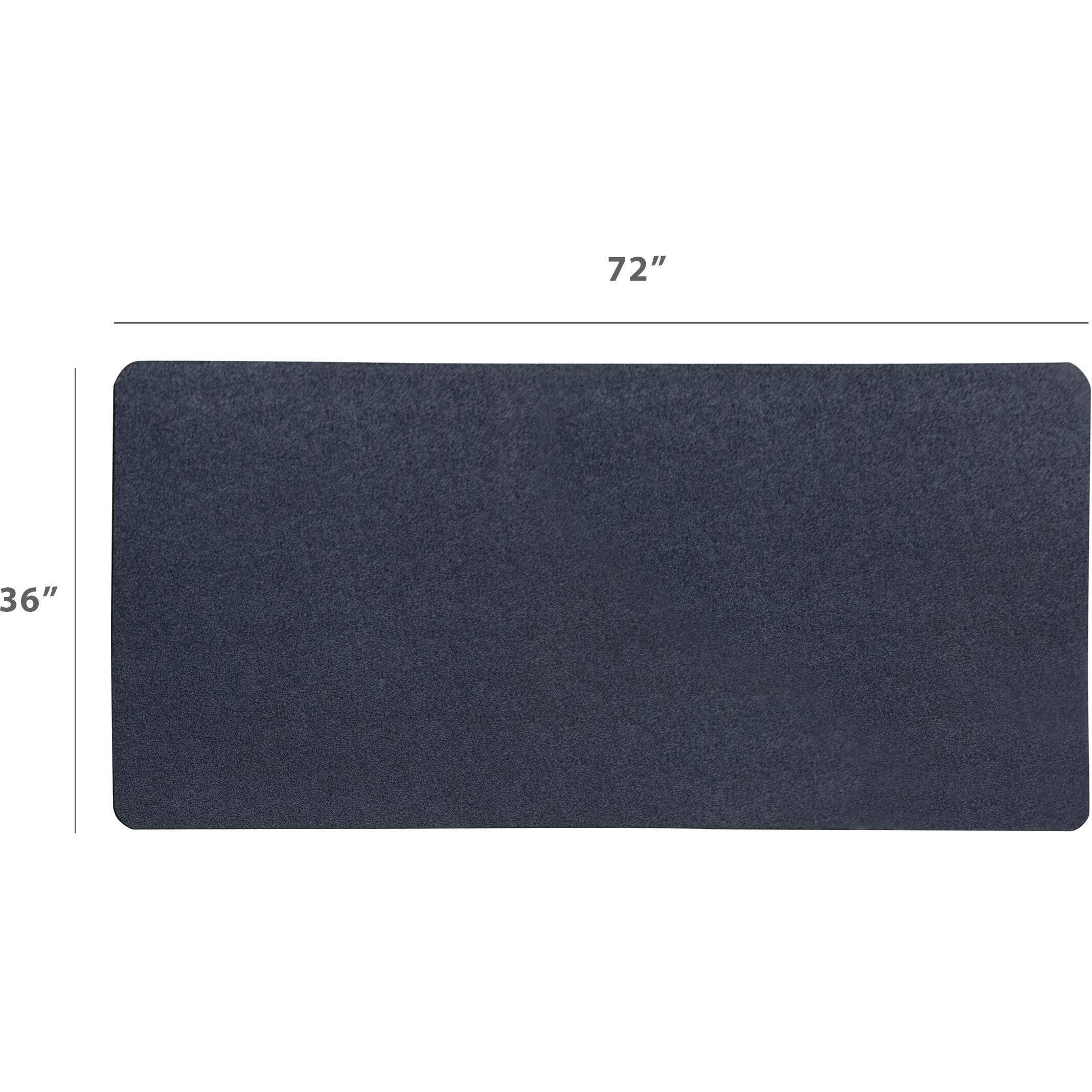 Motiontex Exercise Equipment Mat For Under Treadmill, Rowing Machine, Elliptical, Fitness Equipment, Home Gym Floor Protection, 36"" X 72"", Black