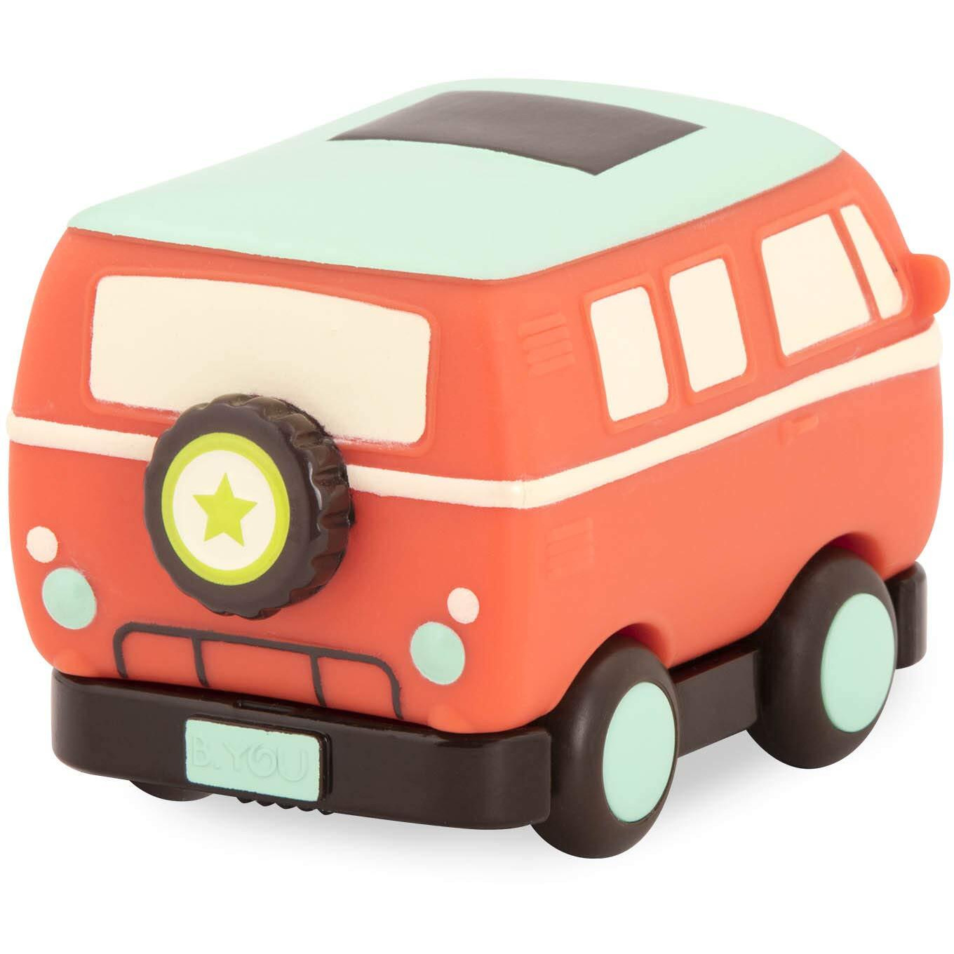 B. Toys- Mini Pull-Back Vehicles Set- Set Of 3 Vehicles- Truck, Camper Van, Police- 12 Months +