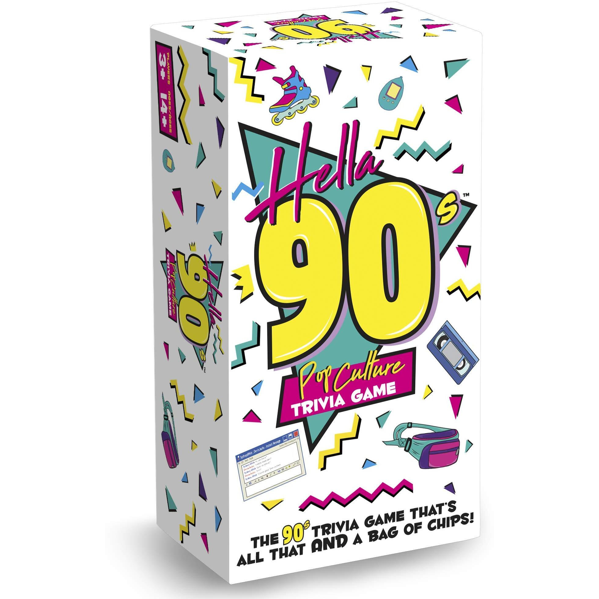 Buffalo Games Hella 90's - Pop Culture Trivia Game Brown