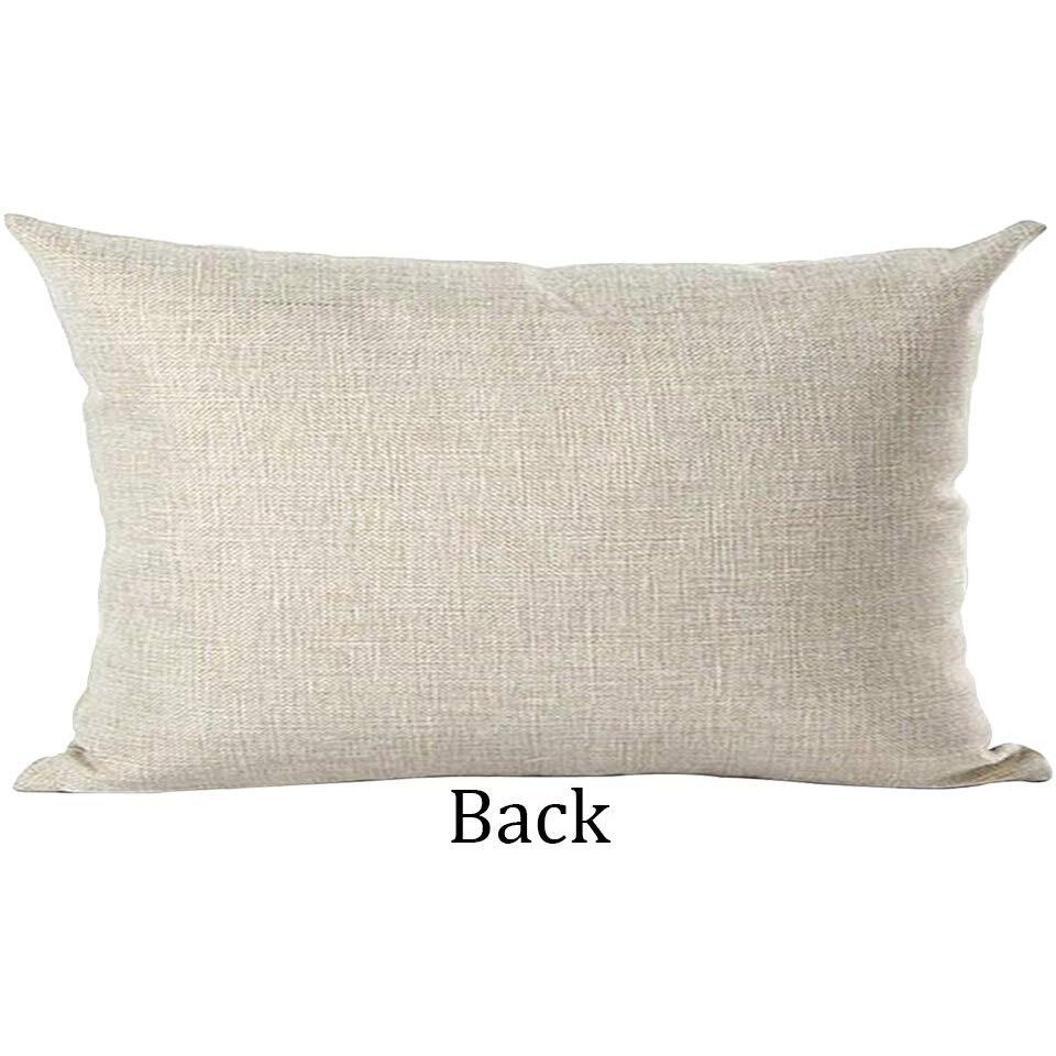 Ramirar Black Word Quote I Love You To The Moon And Back Stars Inspirational Decorative Lumbar Throw Pillow Cover Case Home Living Room Bed Sofa Car Cotton Linen Rectangular 12 X 20 Inches