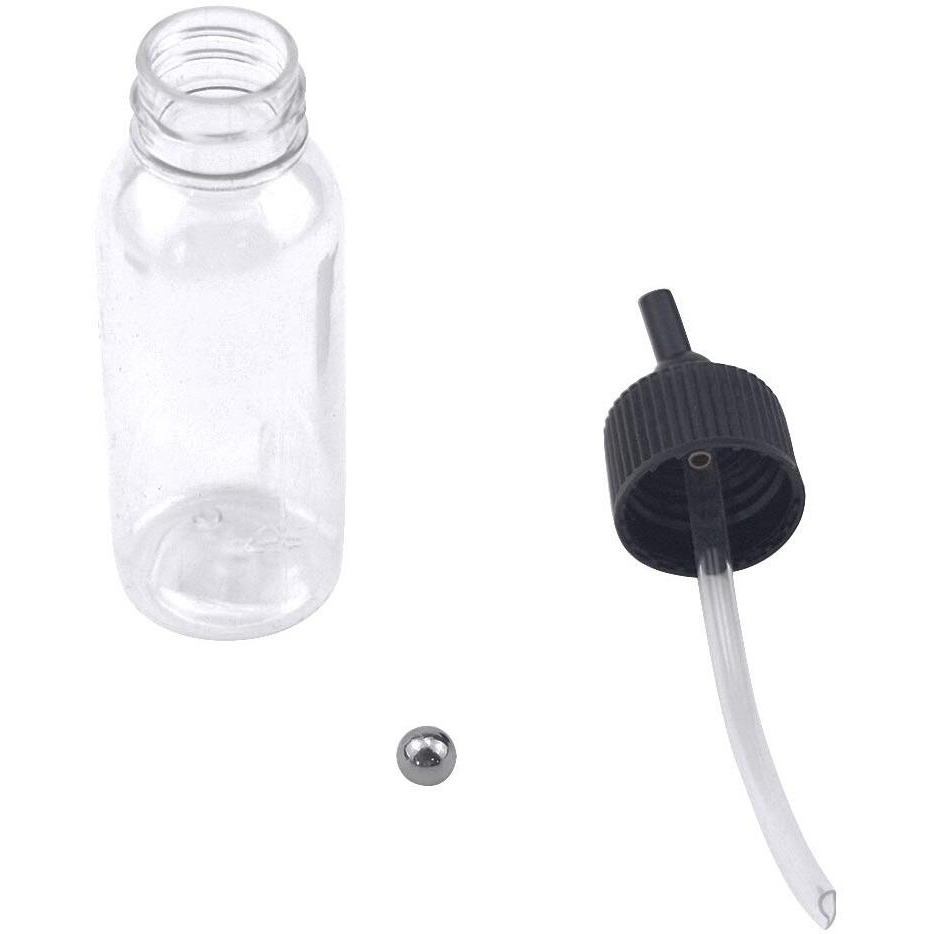 T Tulead Plastic Jar Bottles Airbrush Paint Bottles 30Ml Dual-Action Siphon Suction Feed Airbrush Accessories Pack Of 10
