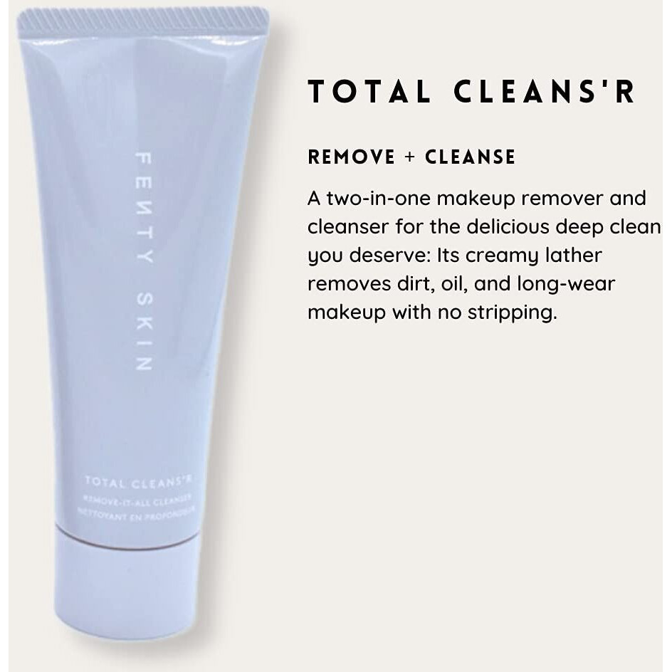 Fenty Skin Start'R Set Total Cleans'R, Fat Water Toner Serum, Hydra Vizor Sunscreen
