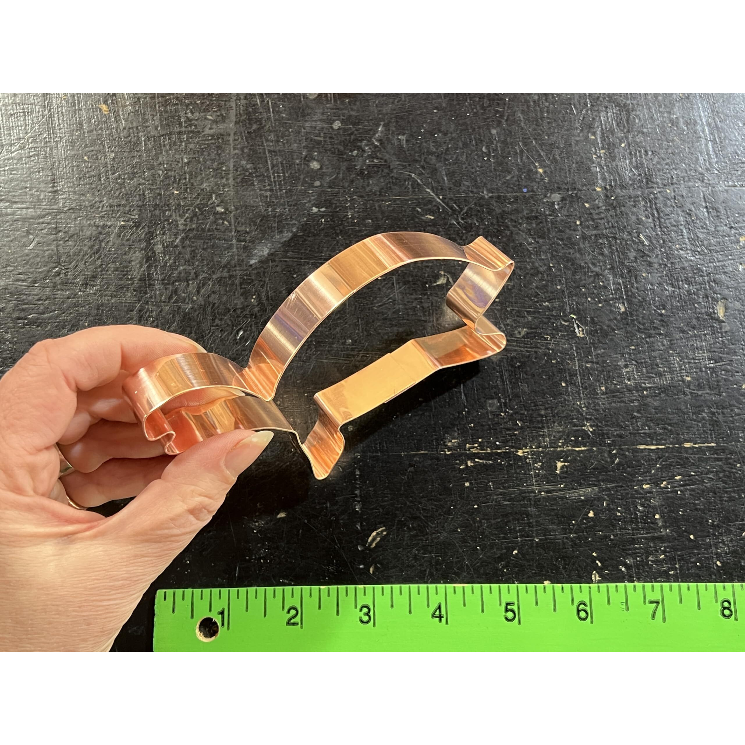 Turtle/Tortoise Cookie Cutter 3 X 5.5 Inches - Handcrafted Copper Cookie Cutter By The Fussy Pup