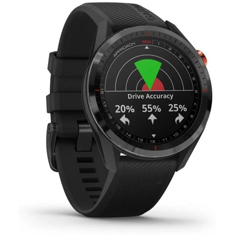 Garmin 010-02200-00 Approach S62, Premium Golf Gps Watch, Built-In Virtual Caddie, Mapping And Full Color Screen, Black
