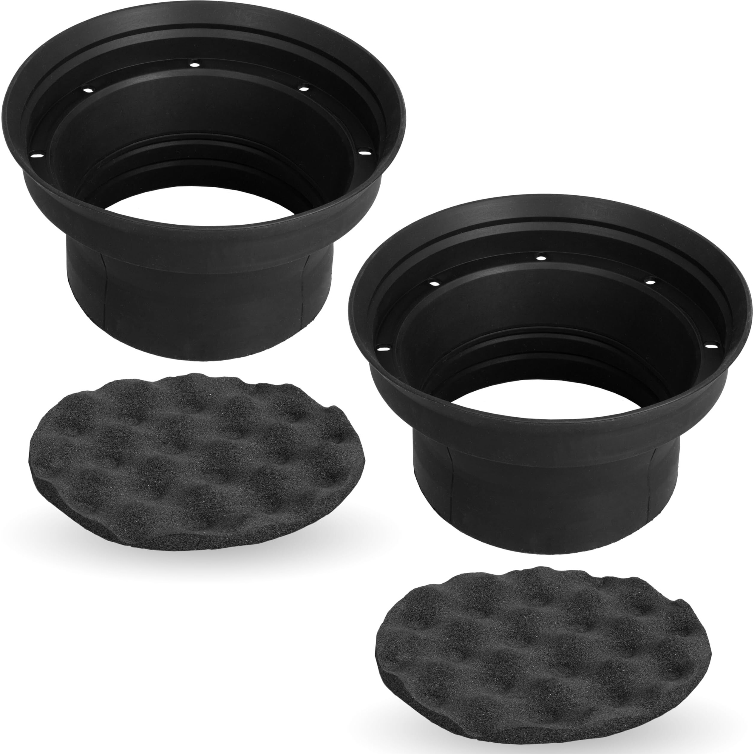 Nvx Xbaf65 2 Piece 6.5"" Or 6.75"" Weatherproof Silicone Rubber Speaker Baffle Kit