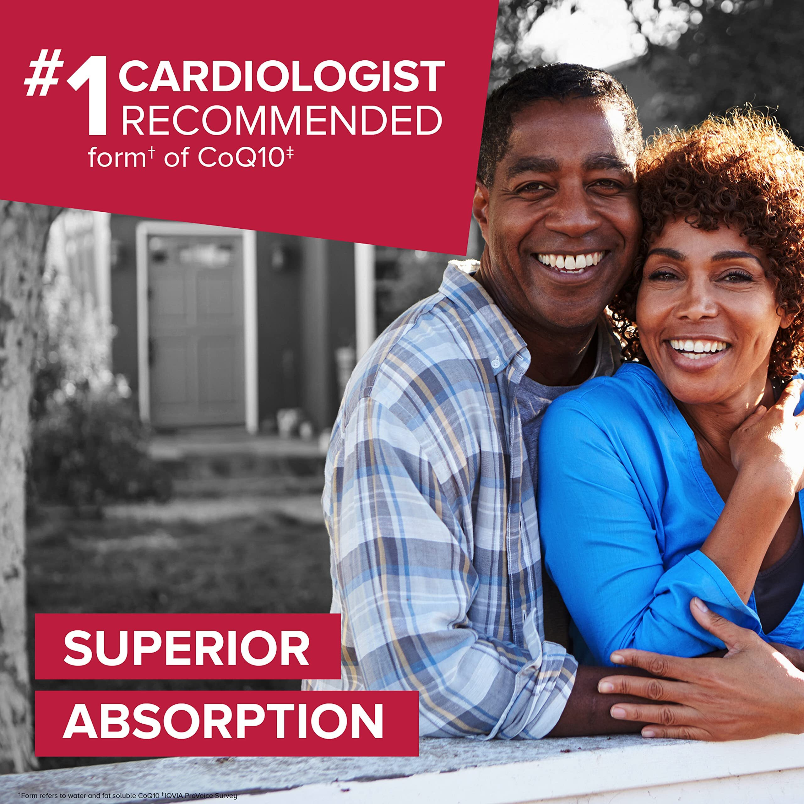 Qunol Ubiquinol Coq10 100Mg Softgels, Mega Ubiquinol 100Mg - Superior Absorption - Active Form Of Coenzyme Q10 For Heart Health & Healthy Blood Pressure Levels - 2 Month Supply - 60 Count